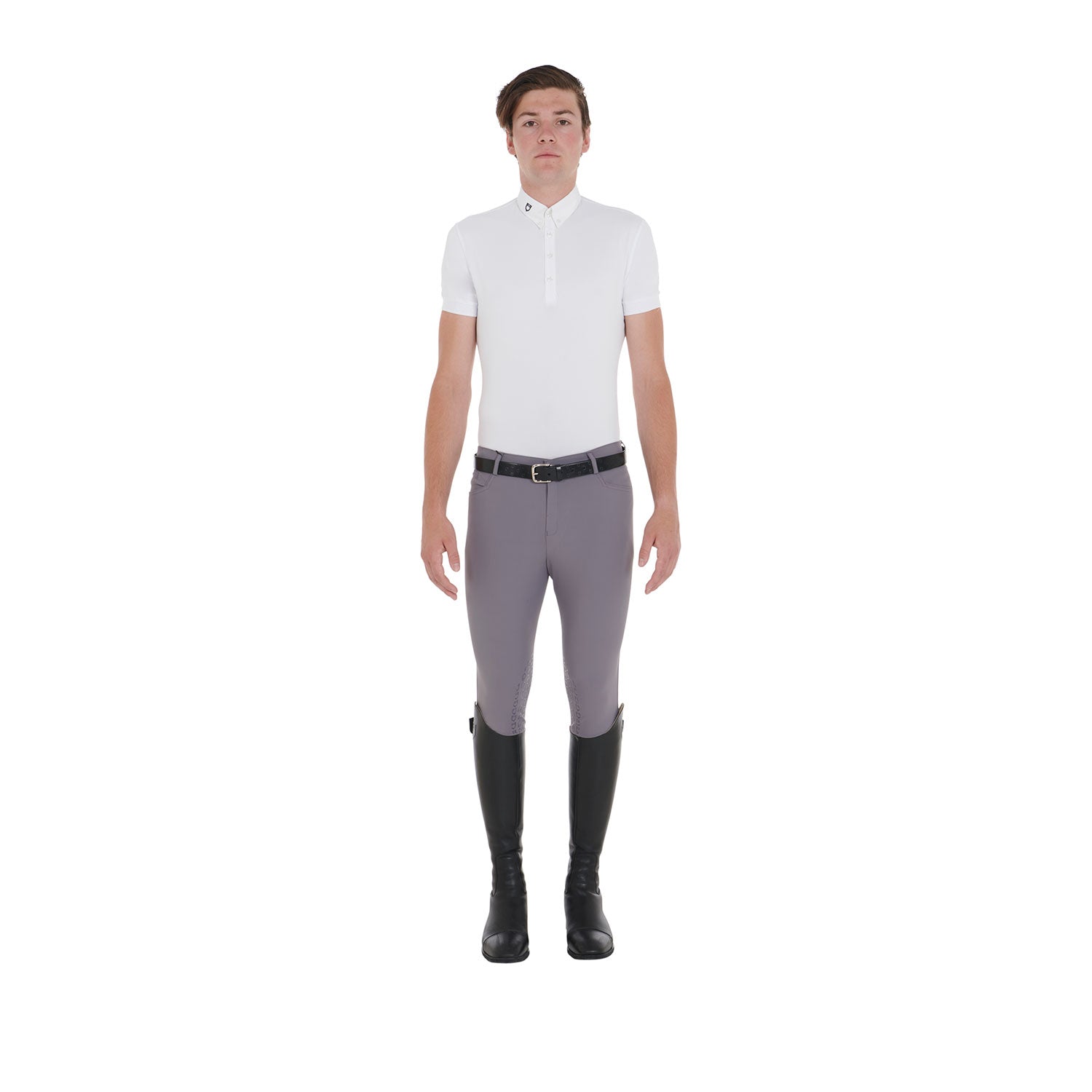 Equestro Pantaloni Uomo Estivi Slim Fit in Tessuto Tecnico Bielastico