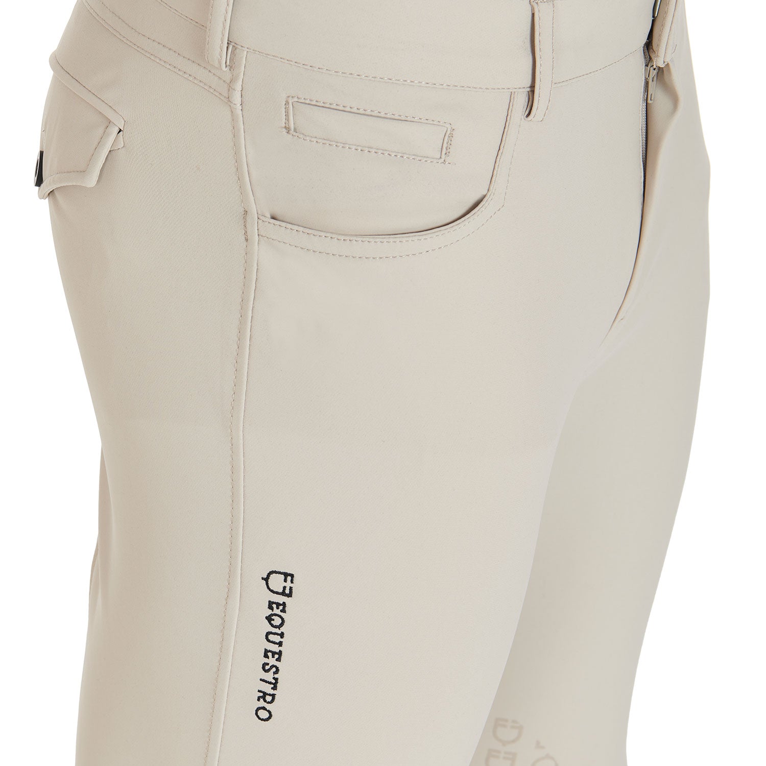 Equestro Pantaloni Uomo Estivi Slim Fit in Tessuto Tecnico Bielastico