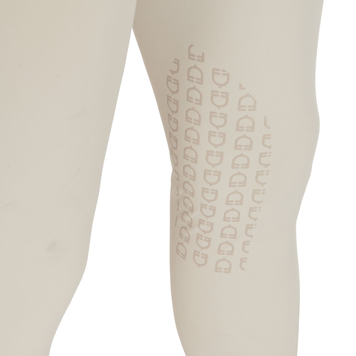 Pantaloni Uomo equitazione estivi slim in tessuto tecnico e grip al ginocchio