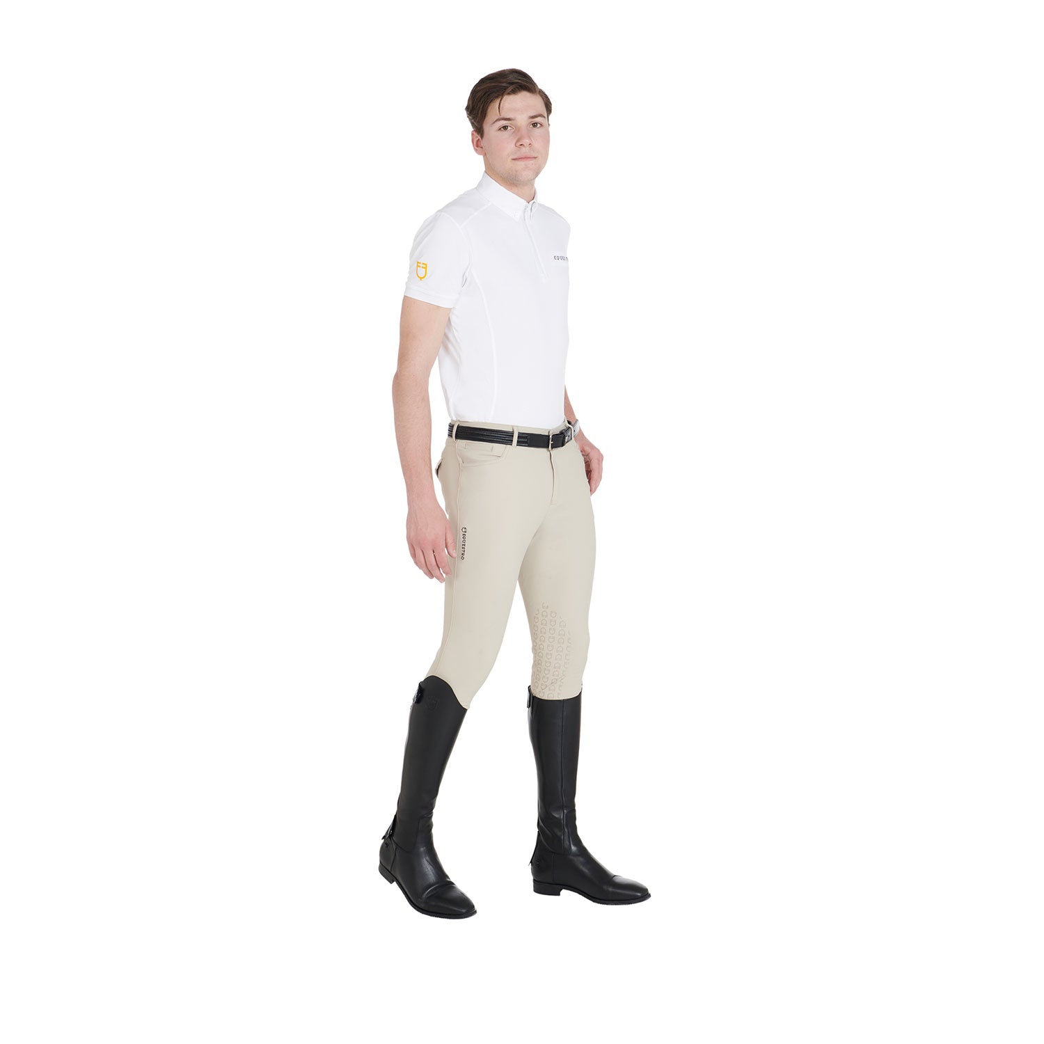 Equestro Pantaloni Uomo Estivi Slim Fit in Tessuto Tecnico Bielastico