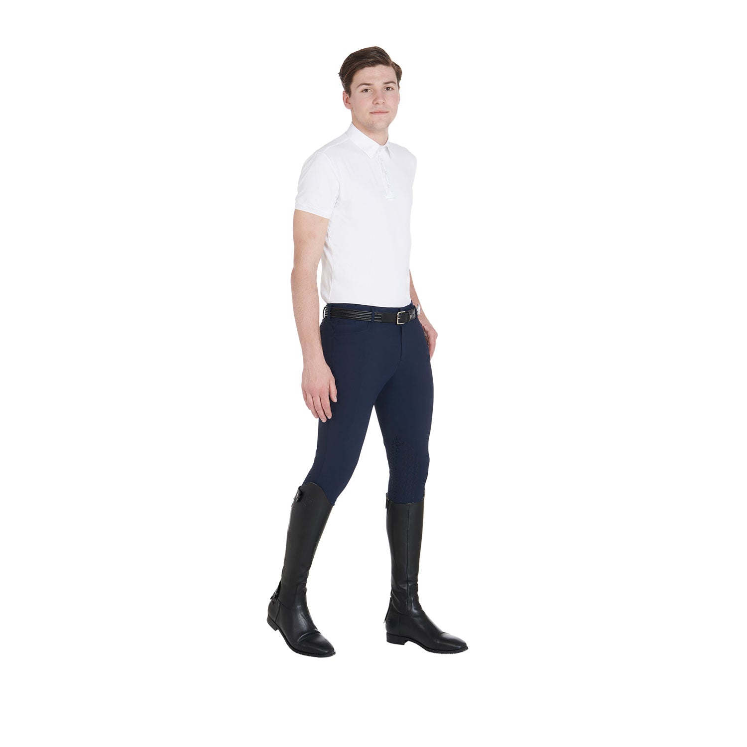 Equestro Pantaloni Uomo Estivi Slim Fit in Tessuto Tecnico Bielastico