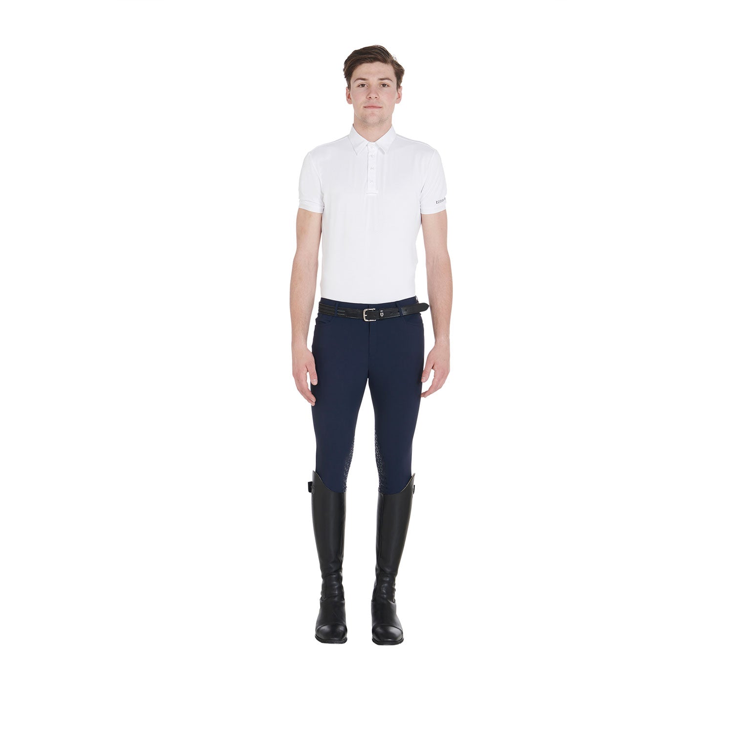 Equestro Pantaloni Uomo Estivi Slim Fit in Tessuto Tecnico Bielastico