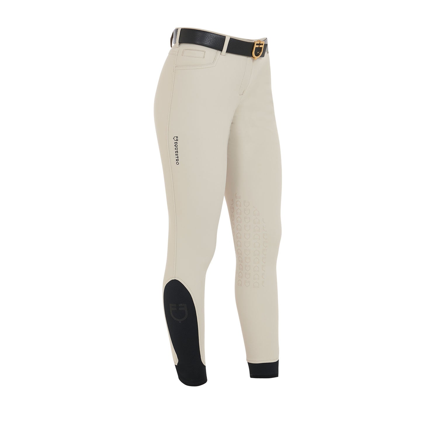 Equestro Pantaloni Donna Estivi Slim Fit in Tessuto Tecnico Bielastico