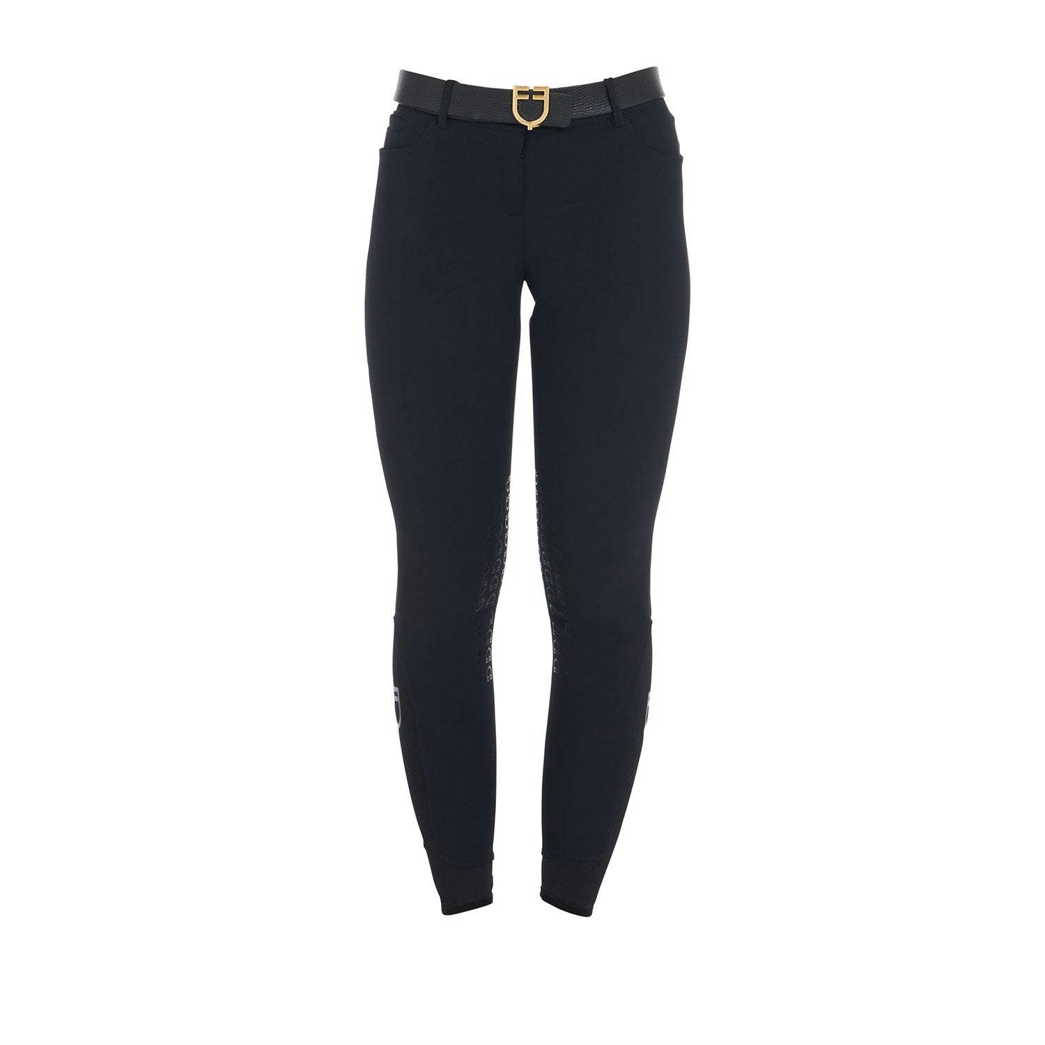 Equestro Pantaloni Donna Estivi Slim Fit in Tessuto Tecnico Bielastico