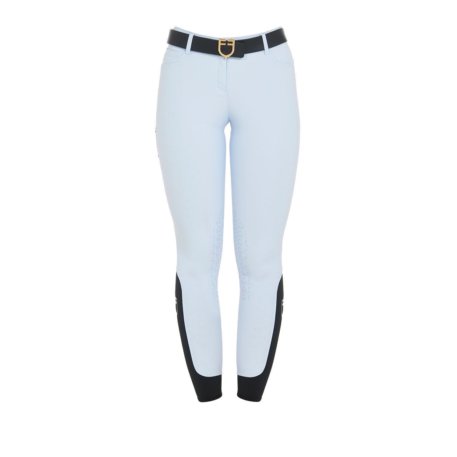 Equestro Pantaloni Donna Estivi Slim Fit in Tessuto Tecnico Bielastico