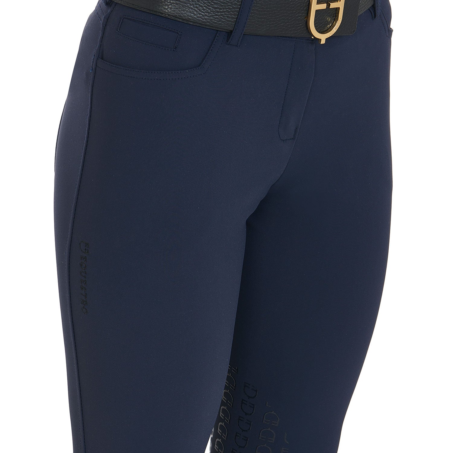 Equestro Pantaloni Donna Estivi Slim Fit in Tessuto Tecnico Bielastico