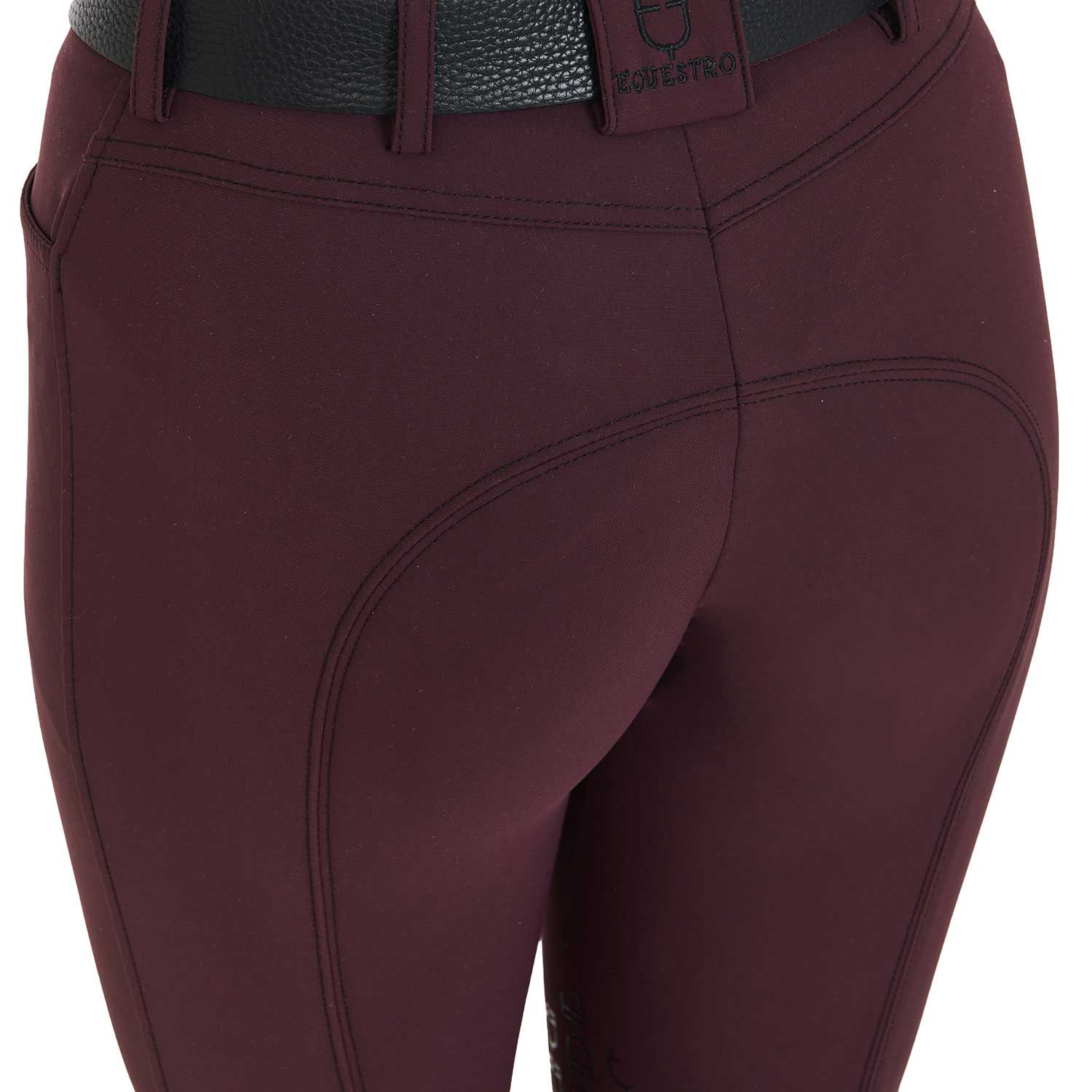 Equestro Pantaloni Donna Estivi Slim Fit in Tessuto Tecnico Bielastico
