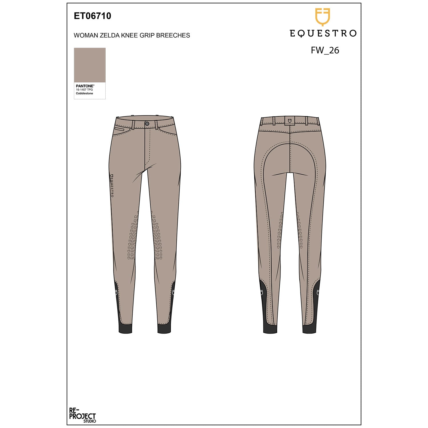 Equestro Pantaloni Uomo Slim Fit Full Grip