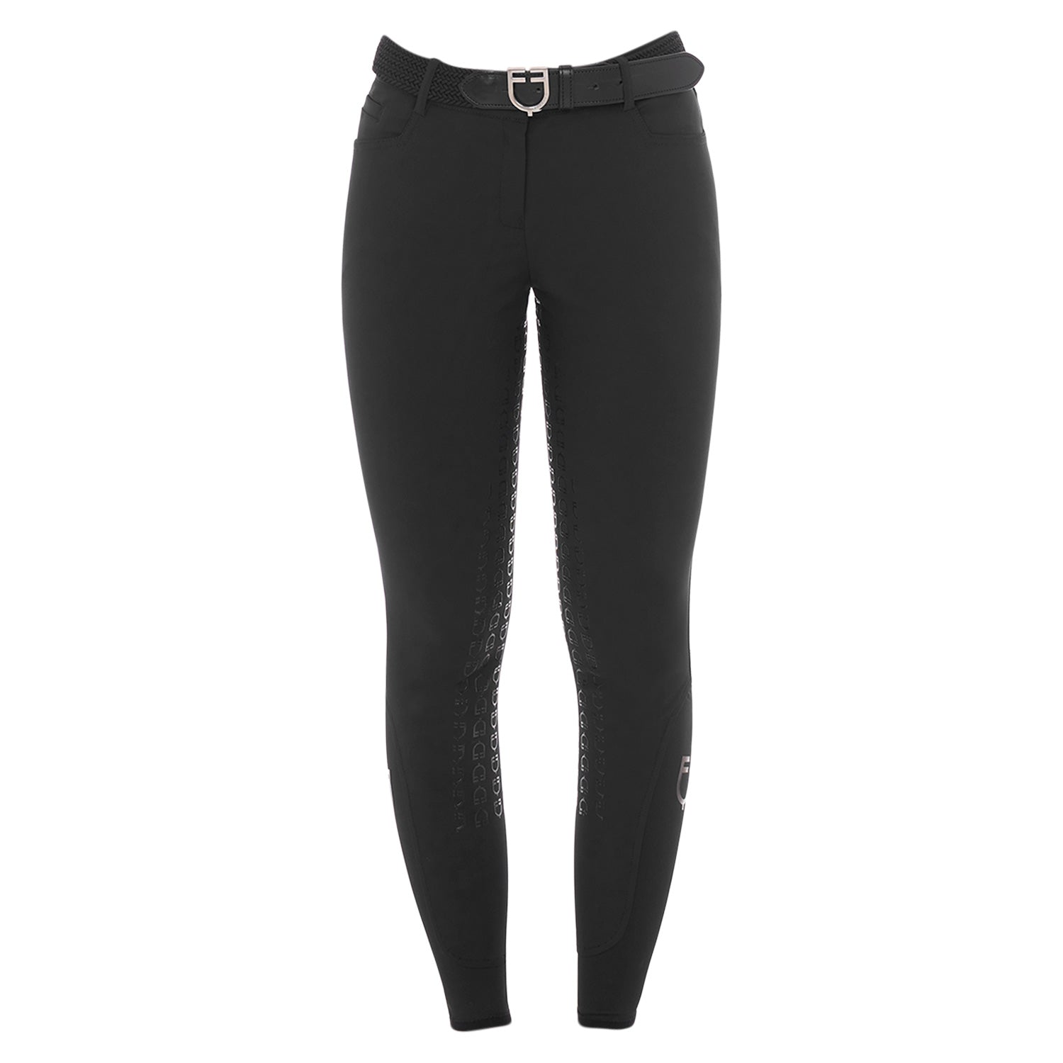 Pantaloni donna full grip Equestro Aria in tessuto tecnico