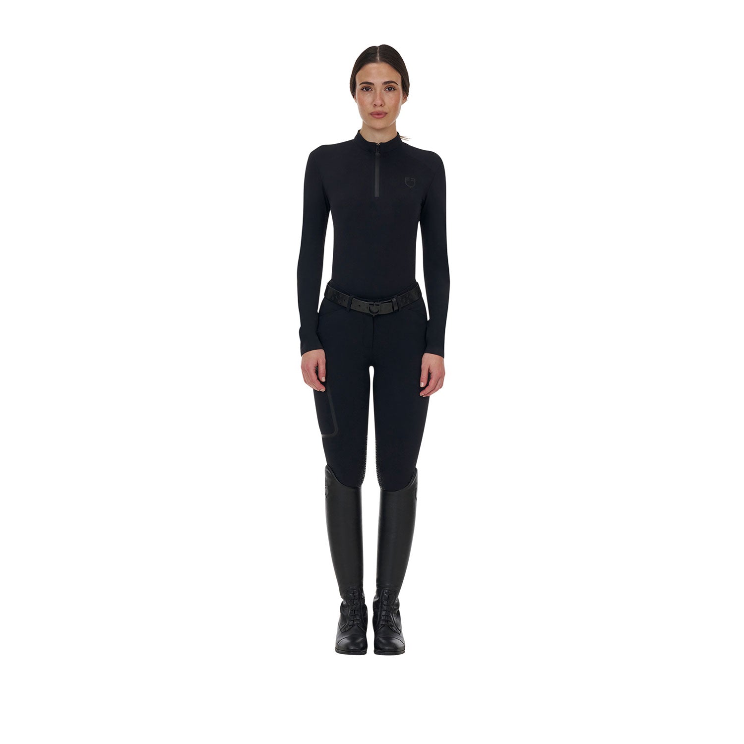 Equestro Pantalone Slim Fit Donna Ridertechnology Cuciture Termosaldate