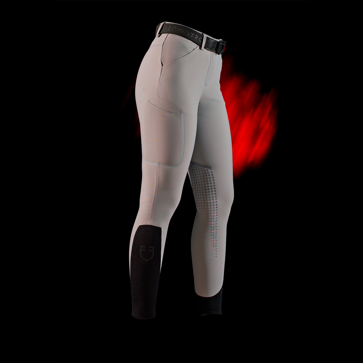 Equestro Pantalone Slim Fit Donna Ridertechnology Cuciture Termosaldate