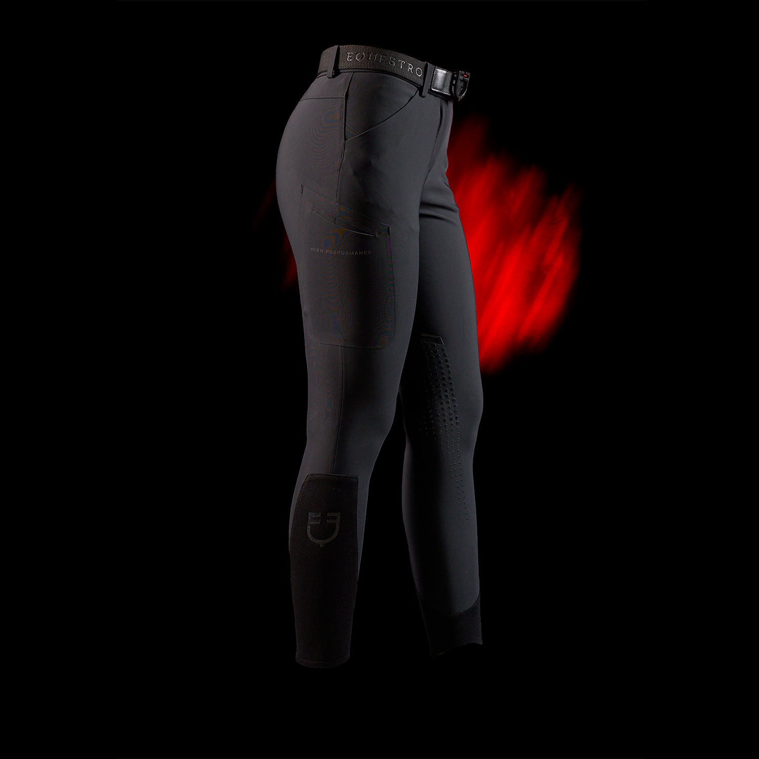 Equestro Pantalone Slim Fit Donna Ridertechnology Cuciture Termosaldate