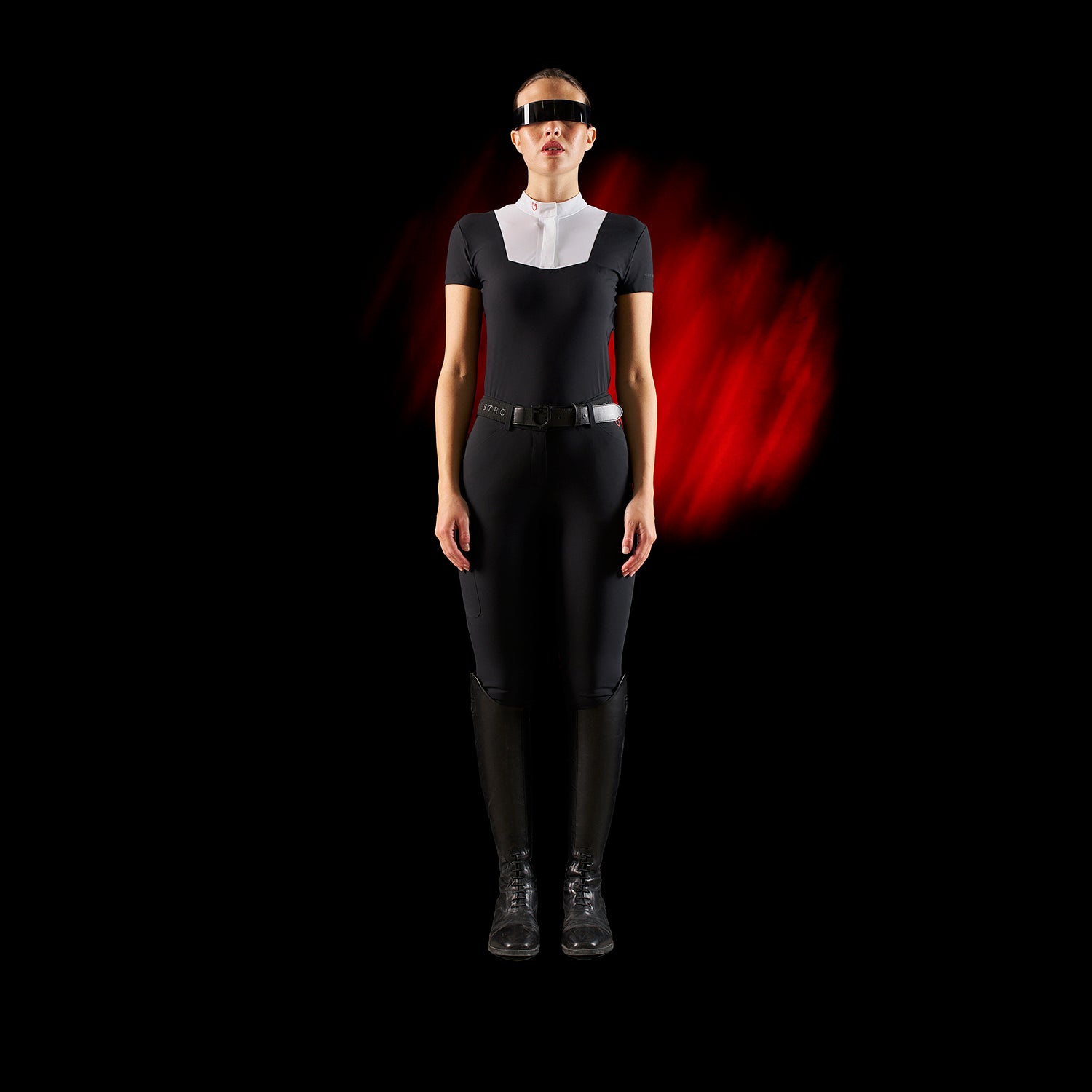 Equestro Pantalone Slim Fit Donna Ridertechnology Cuciture Termosaldate