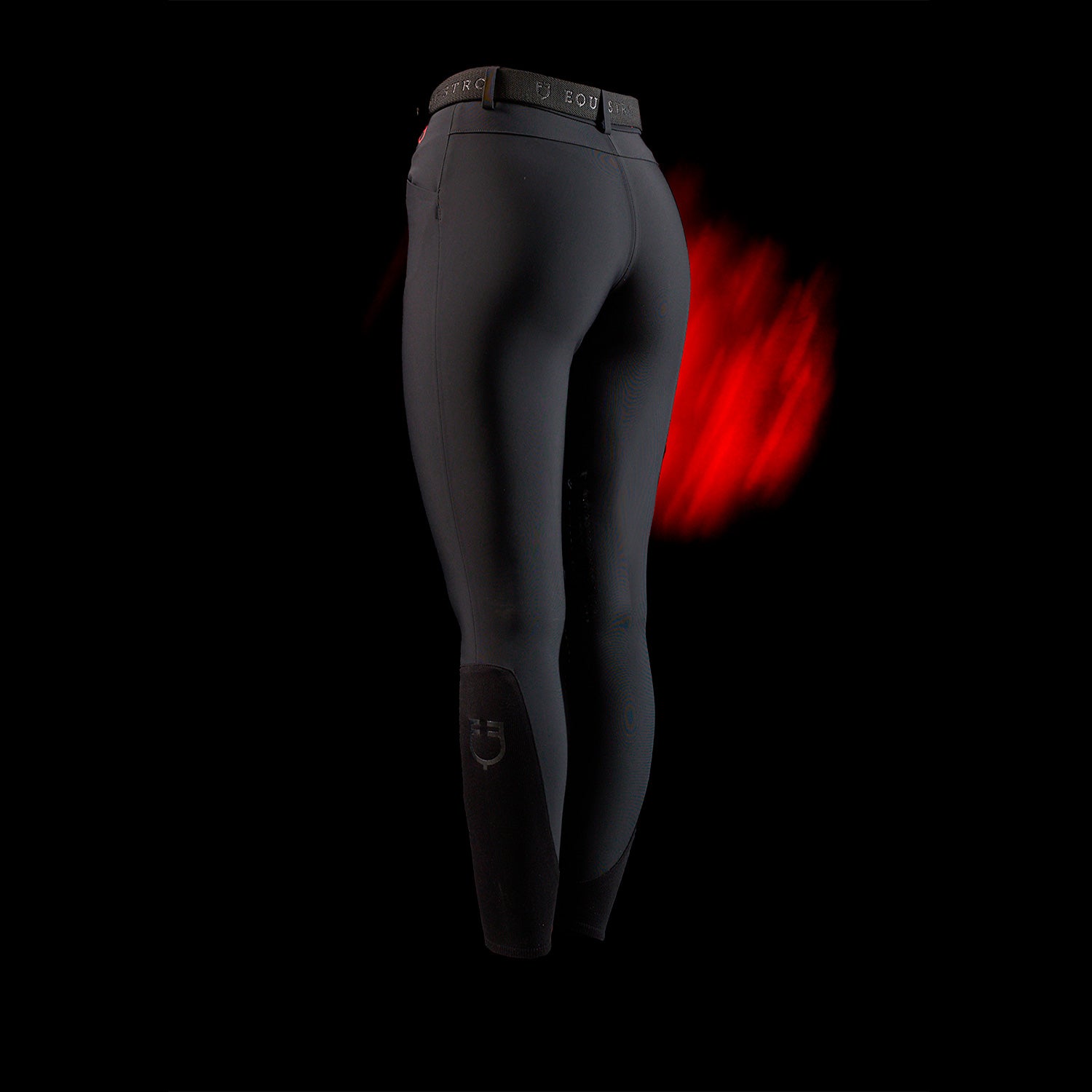 Equestro Pantalone Slim Fit Donna Ridertechnology Cuciture Termosaldate