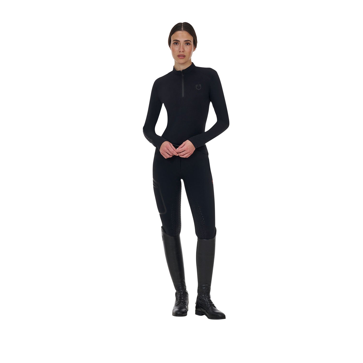 Equestro Pantalone Slim Fit Donna Ridertechnology Full Grip