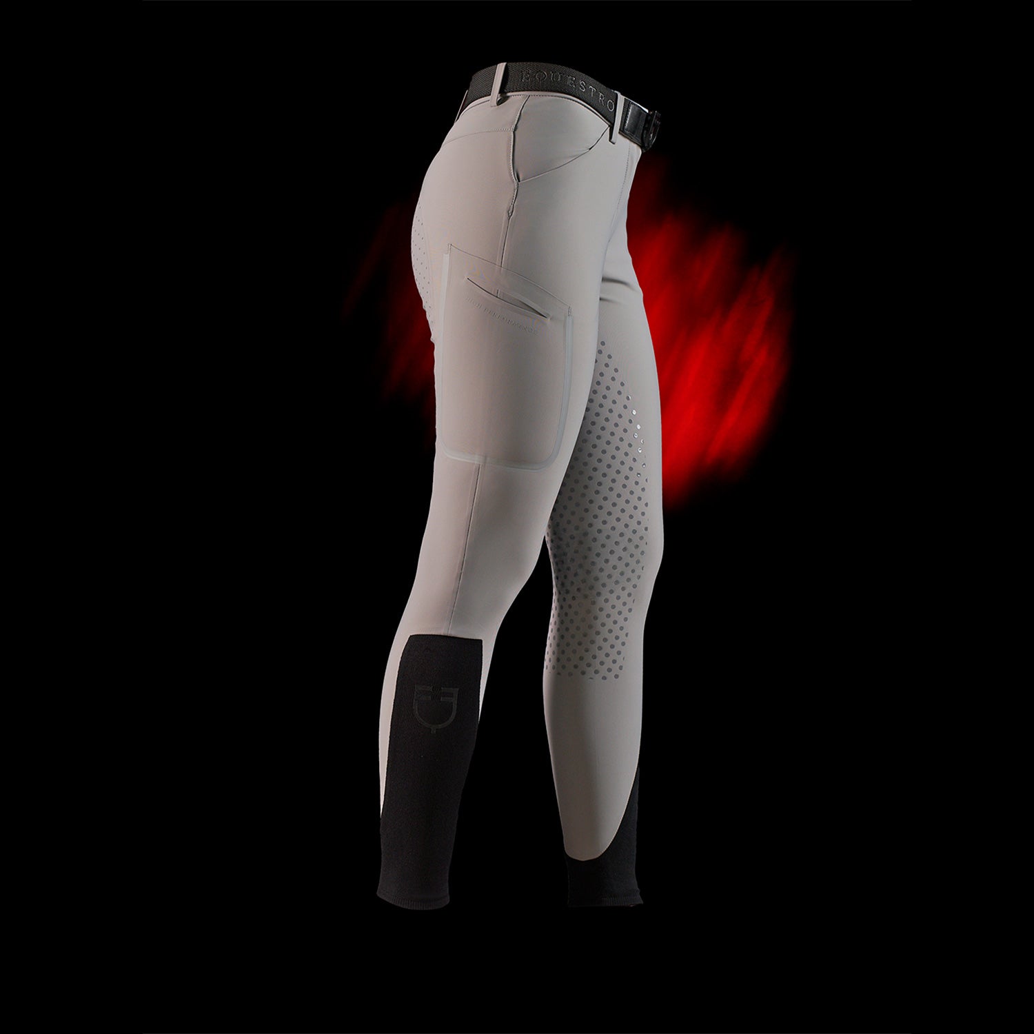 Equestro Pantalone Slim Fit Donna Ridertechnology Full Grip