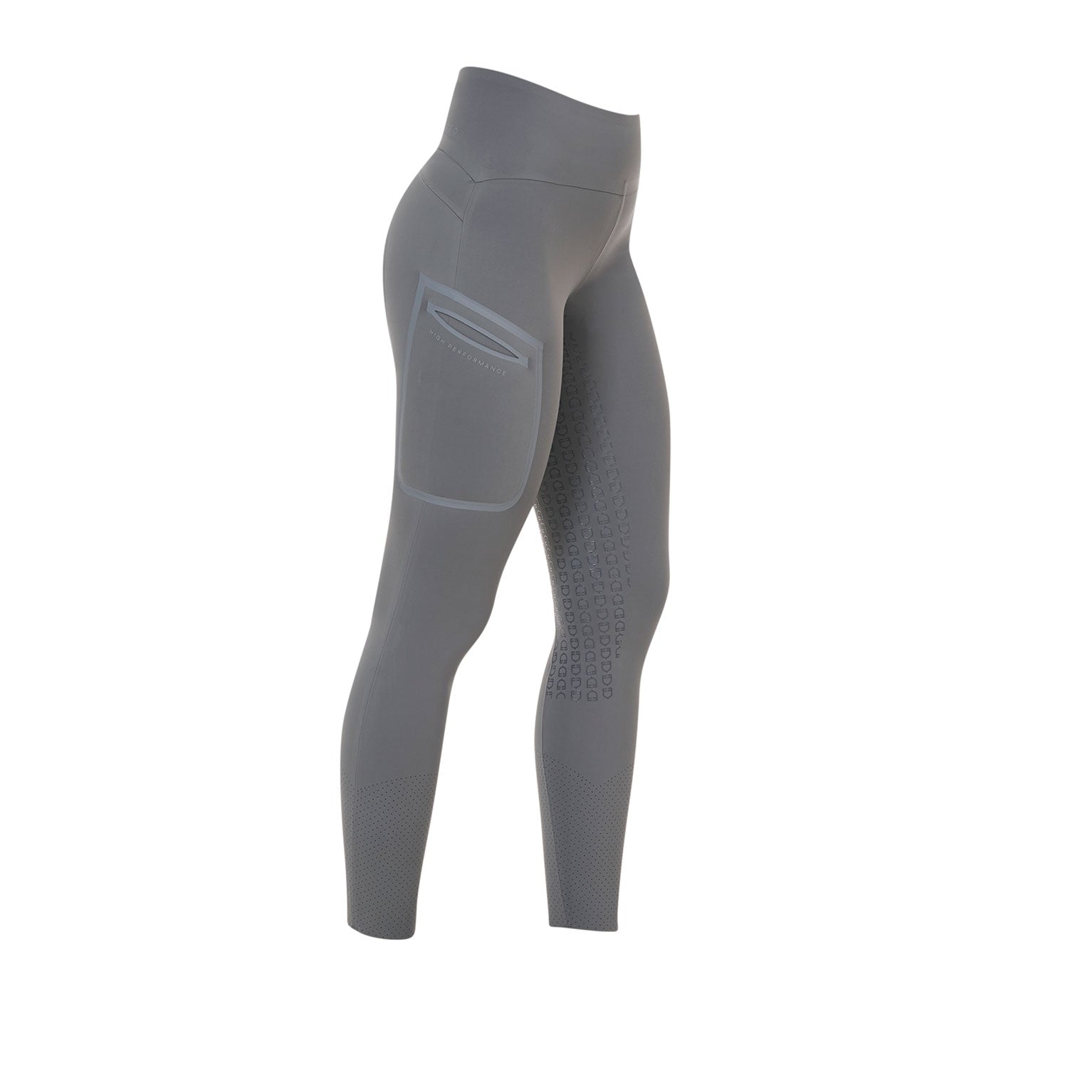 Equestro Leggings Donna Ridertechnology Vita Alta Full Grip