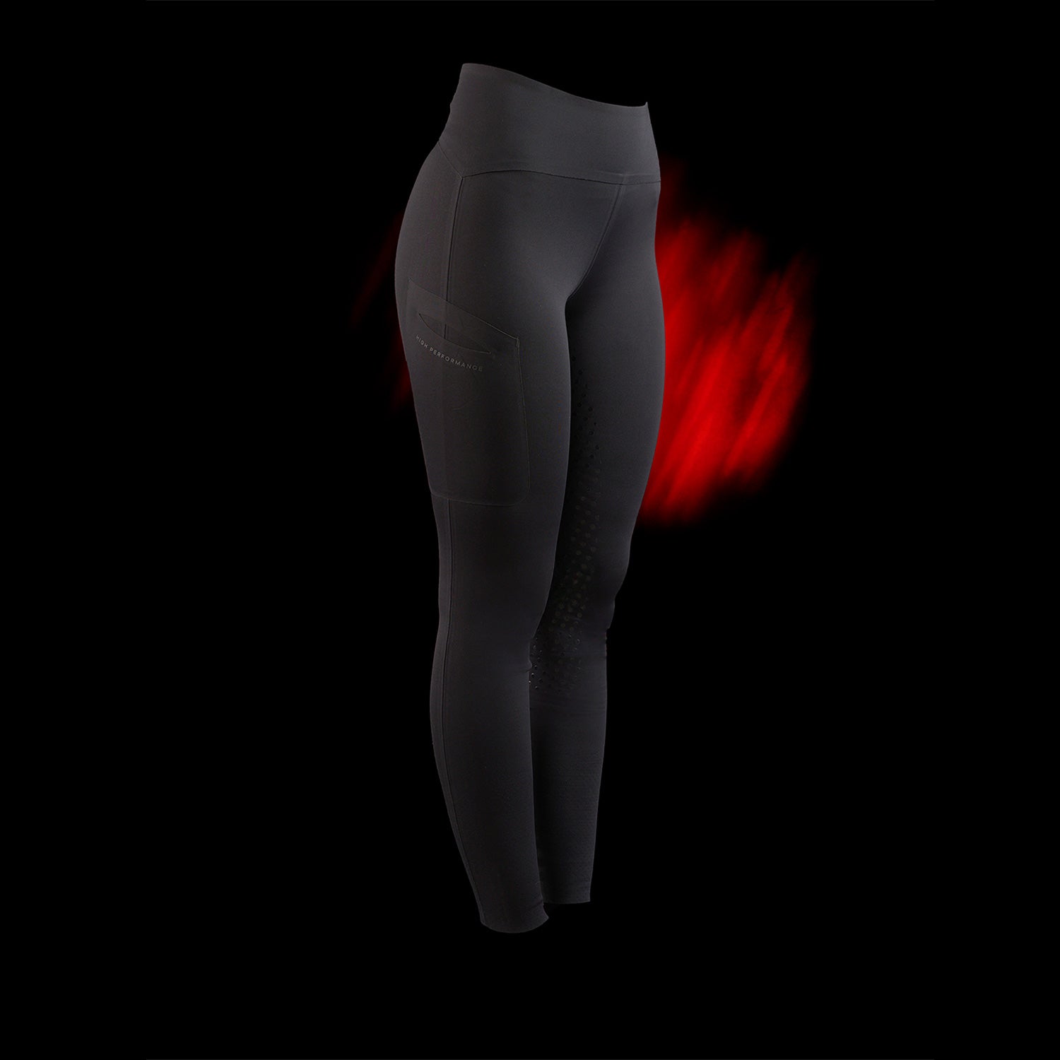 Equestro Leggings Donna Ridertechnology Vita Alta Full Grip