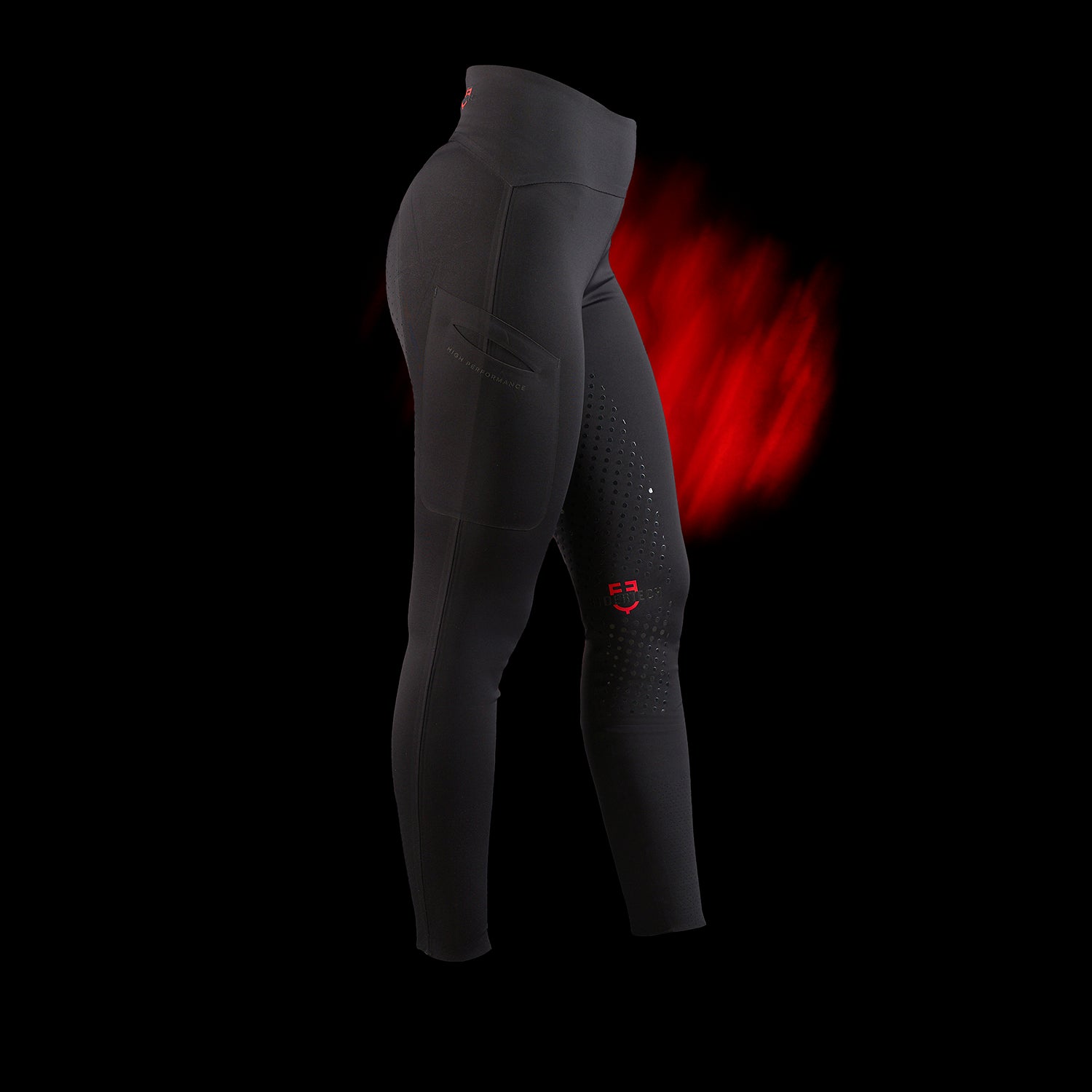 Leggings donna Equestro Ridertechnology vita alta full grip
