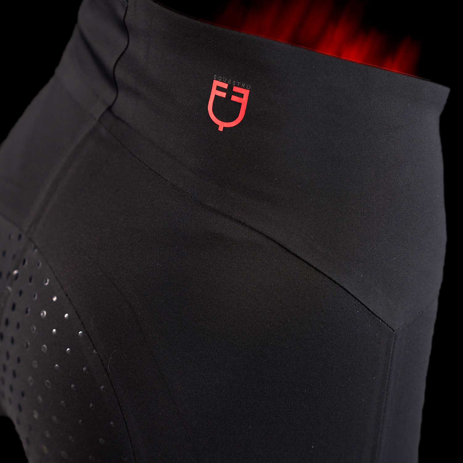 Equestro Leggings Donna Ridertechnology Vita Alta Full Grip