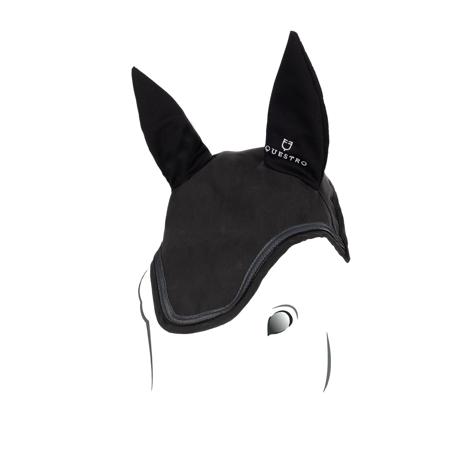 Equestro Cuffietta in Tessuto Tecnico Elasticizzato con Logo