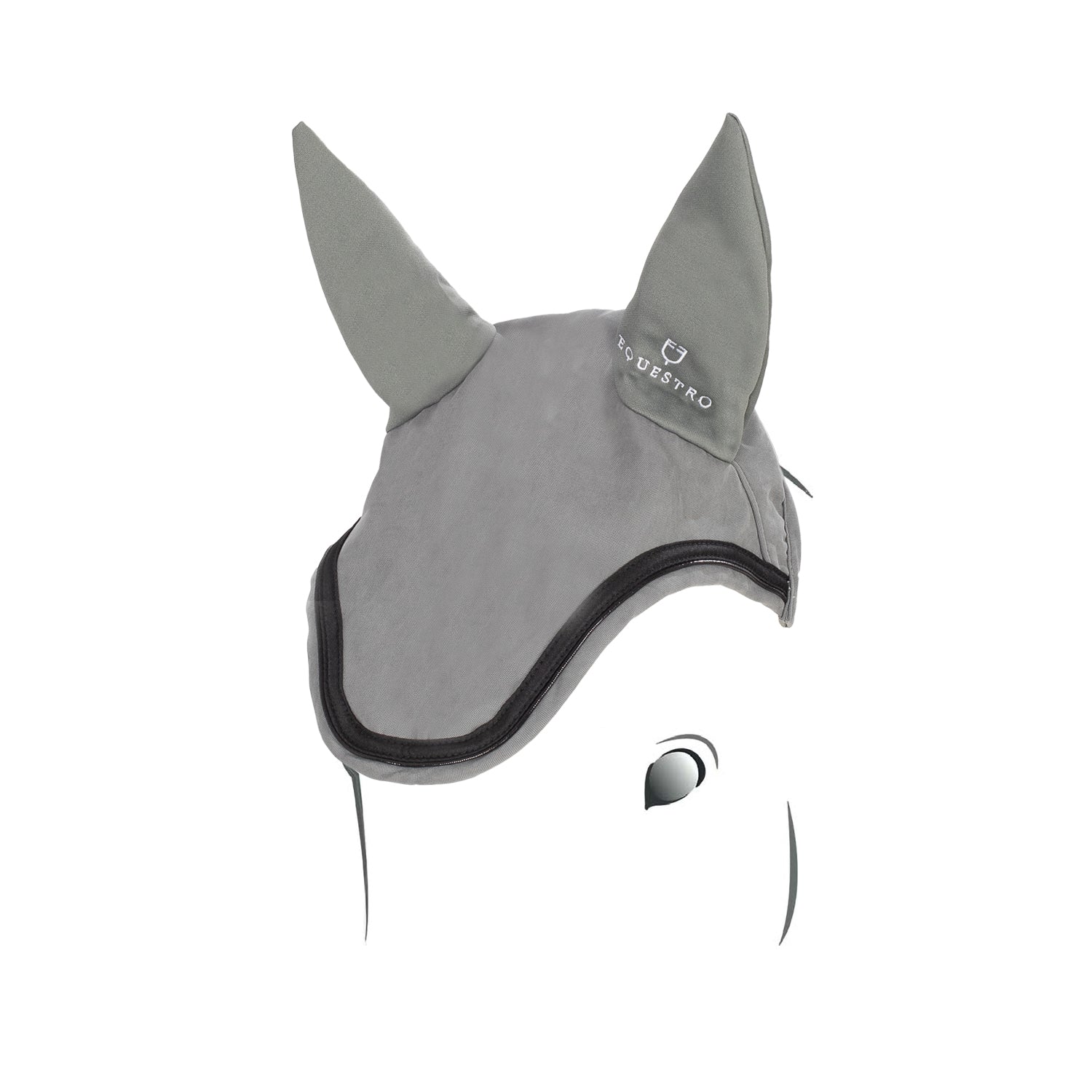 Equestro Cuffietta in Tessuto Tecnico Elasticizzato con Logo