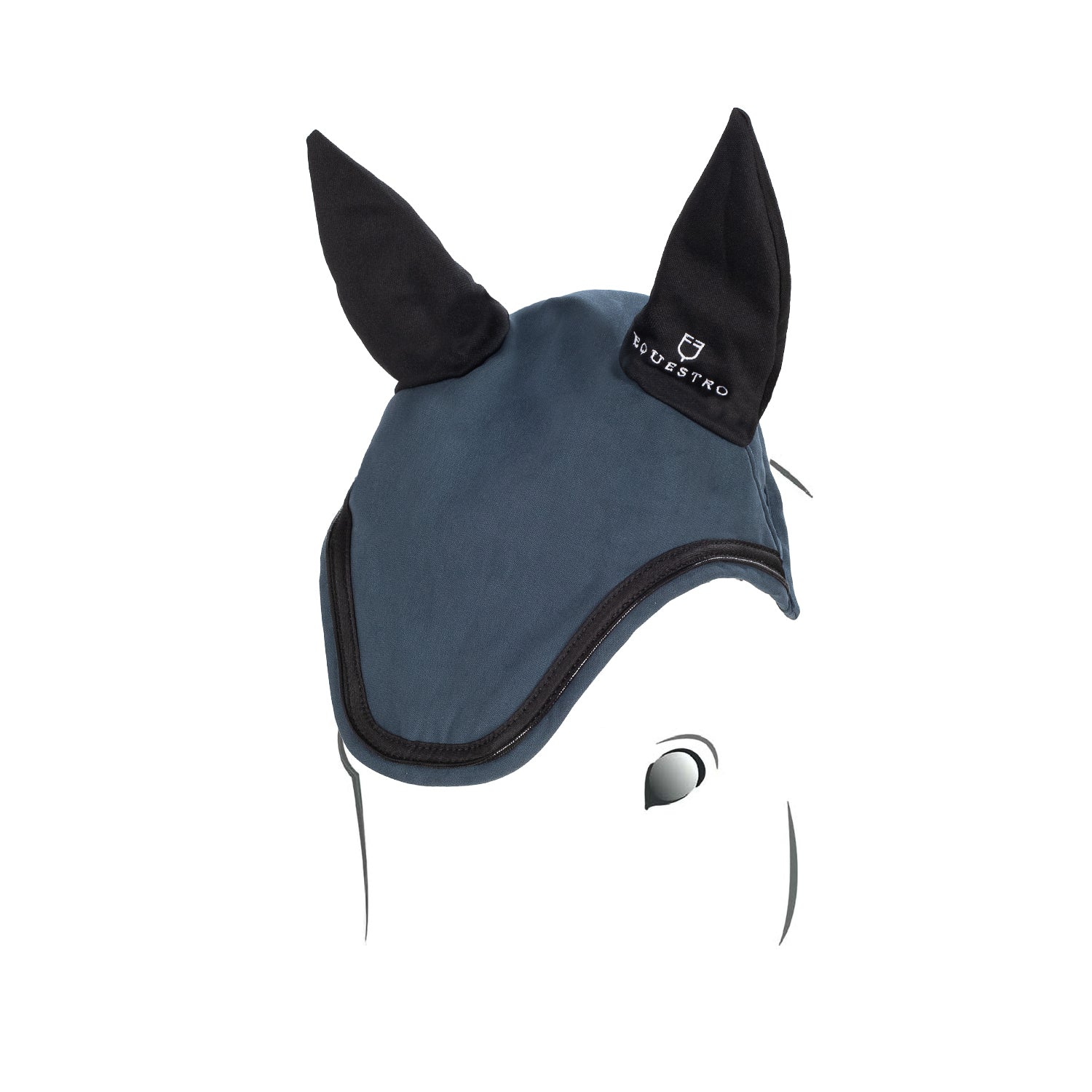 Equestro Cuffietta in Tessuto Tecnico Elasticizzato con Logo
