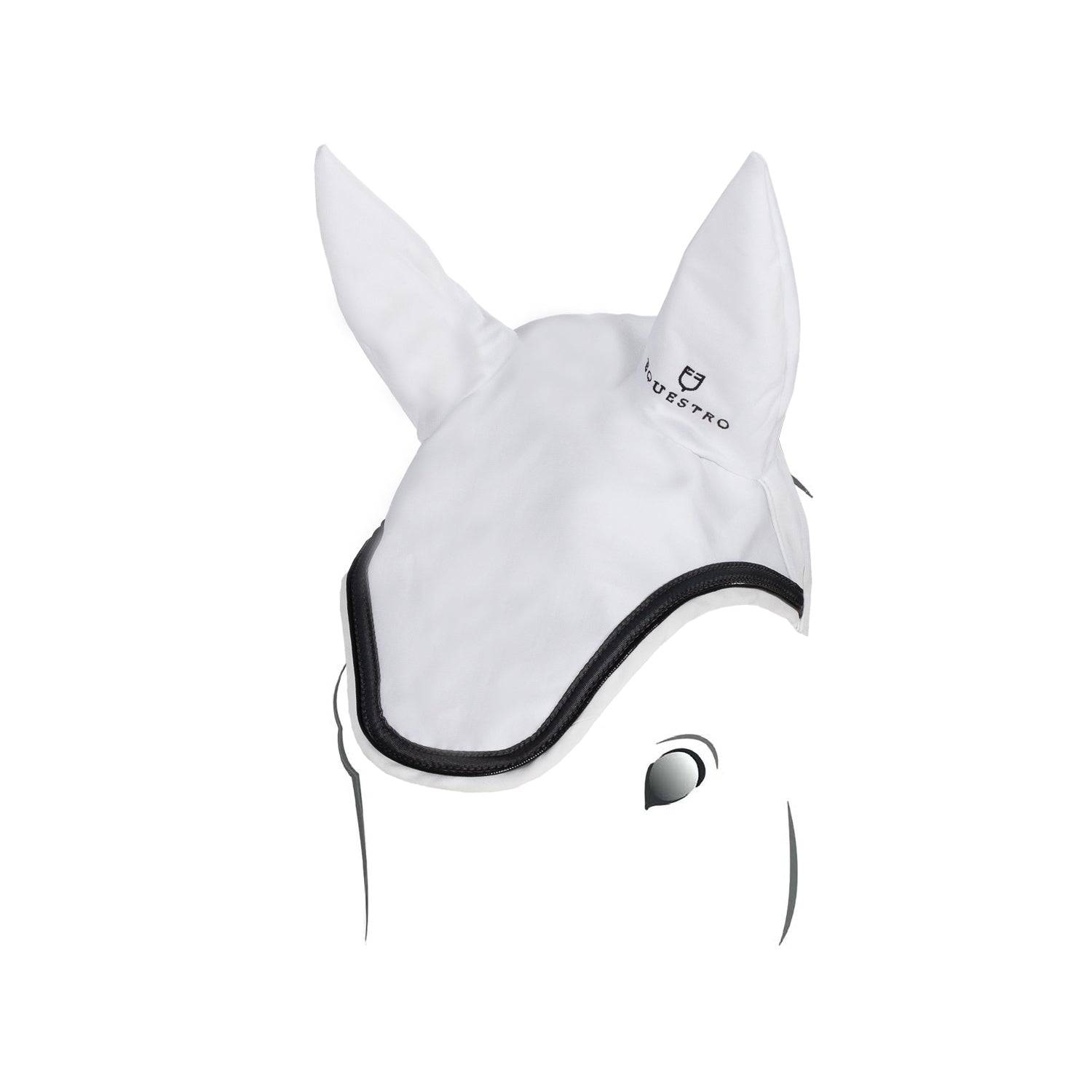 Equestro Cuffietta in Tessuto Tecnico Elasticizzato con Logo