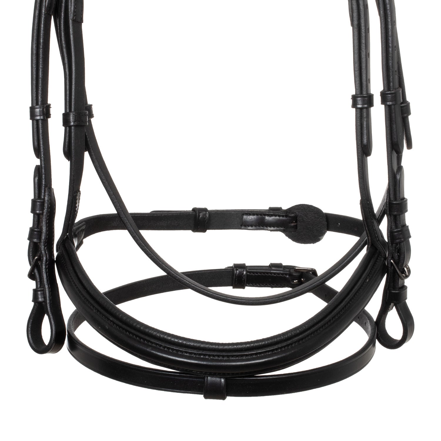 Equestro Briglia Nera Anatomica in Pelle