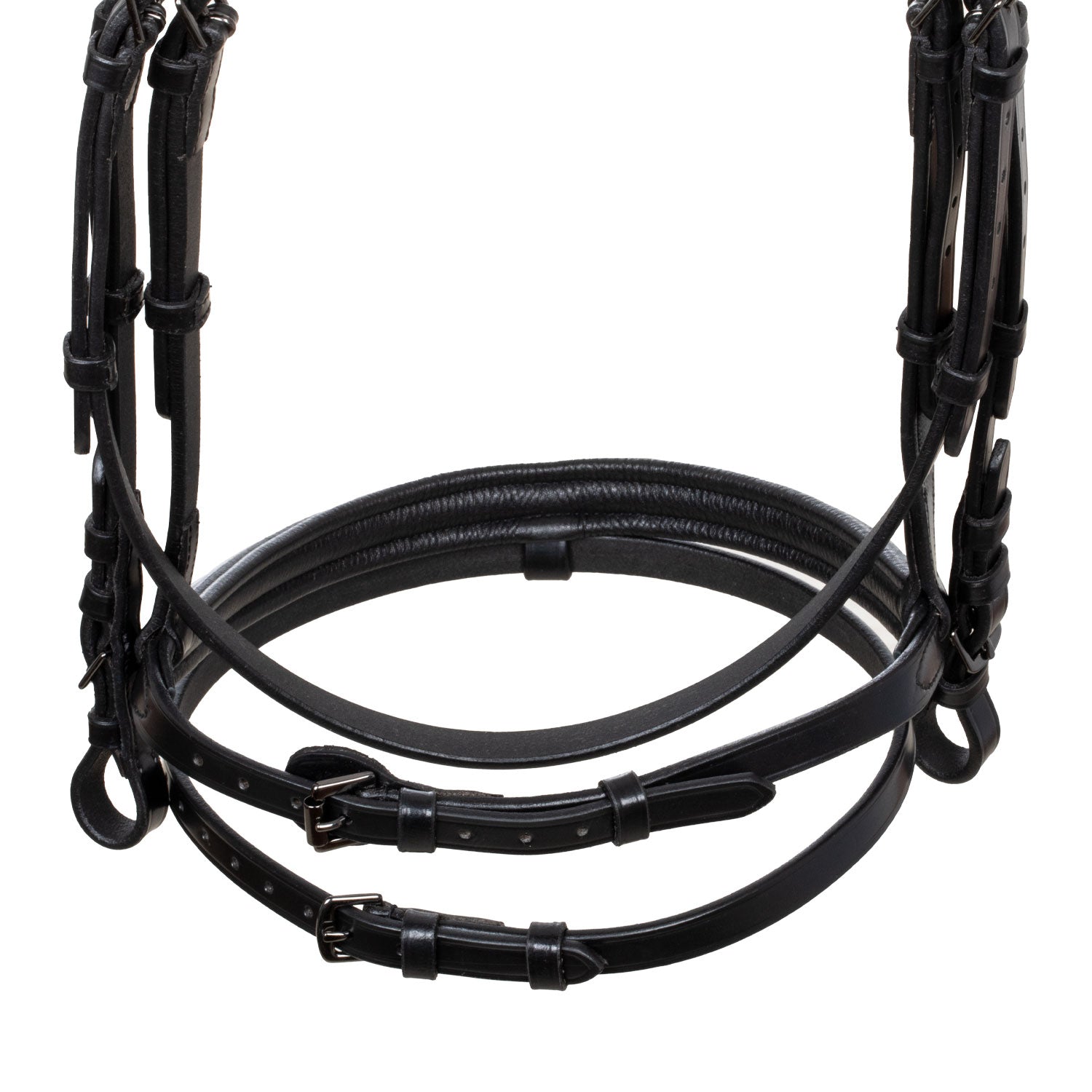Equestro Briglia Nera Anatomica in Pelle