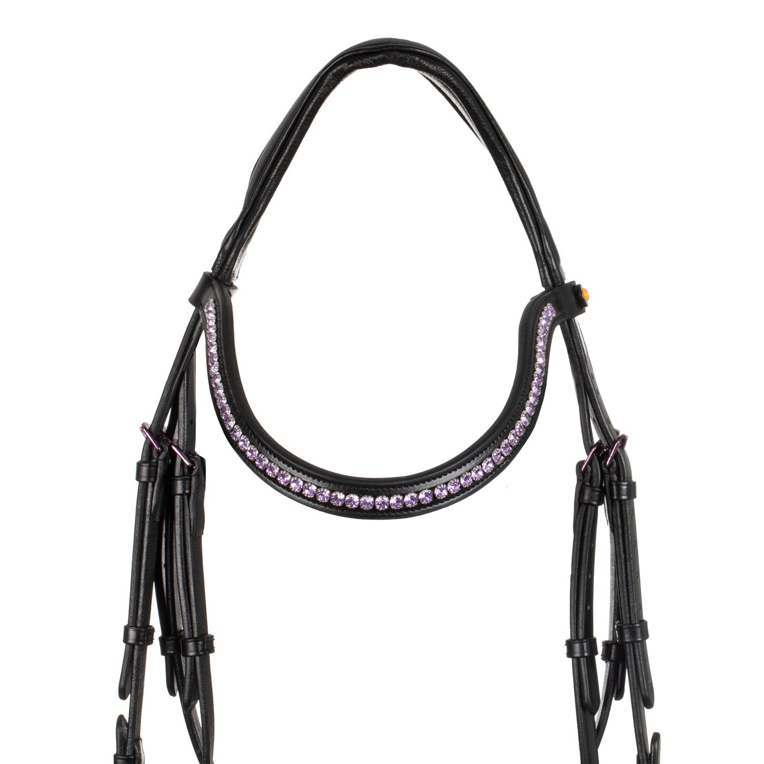 Equestro Briglia Nera Anatomica in Pelle