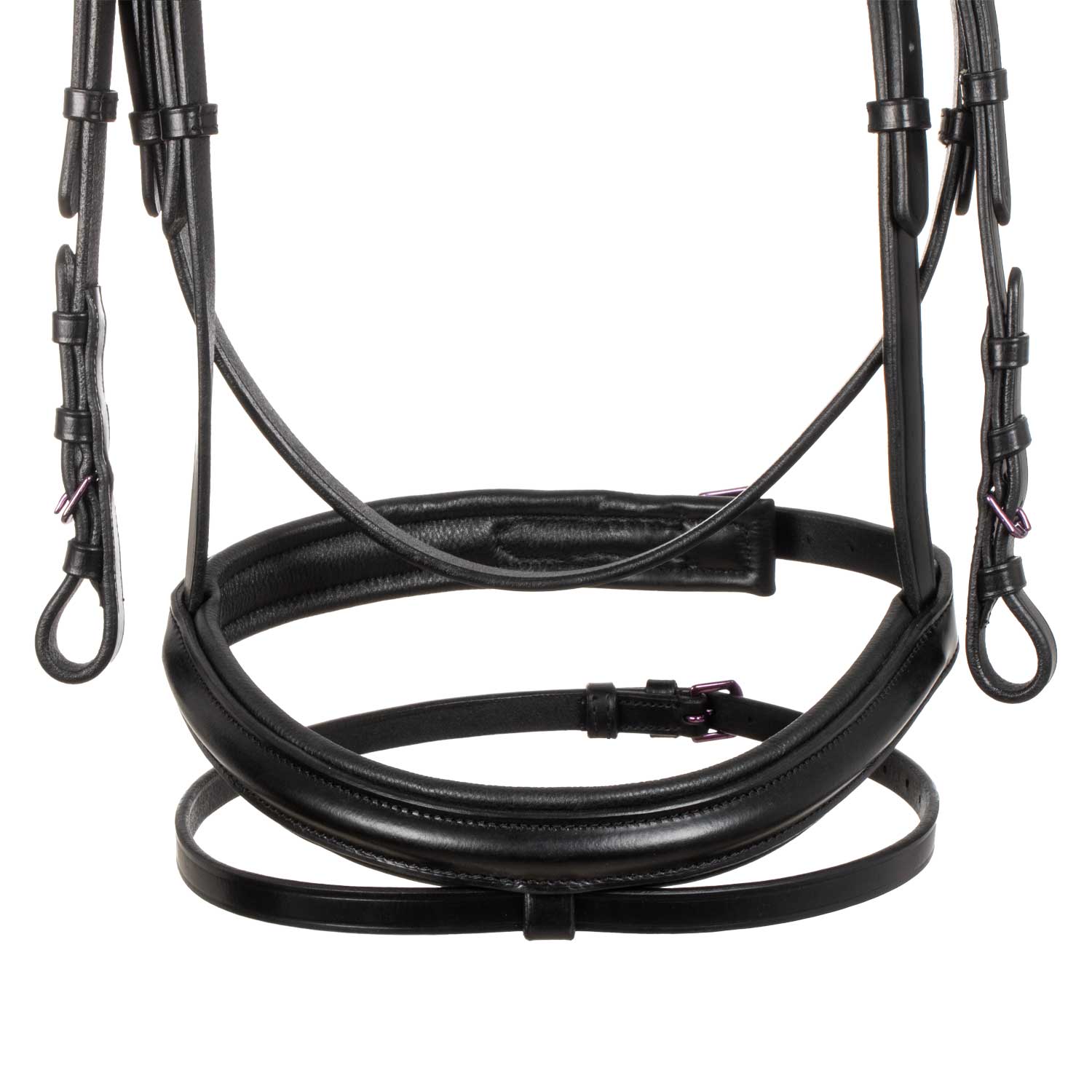 Equestro Briglia Nera Anatomica in Pelle