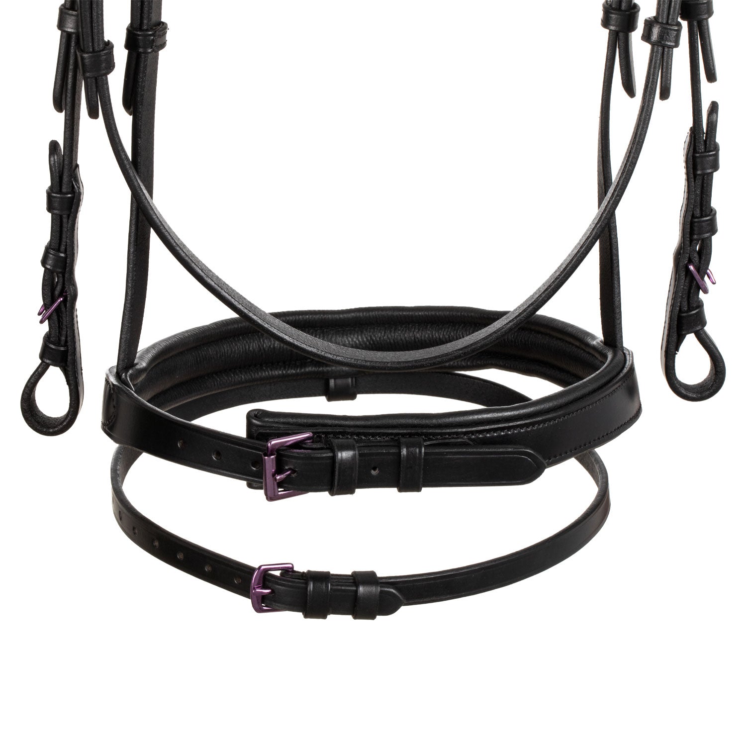 Equestro Briglia Nera Anatomica in Pelle