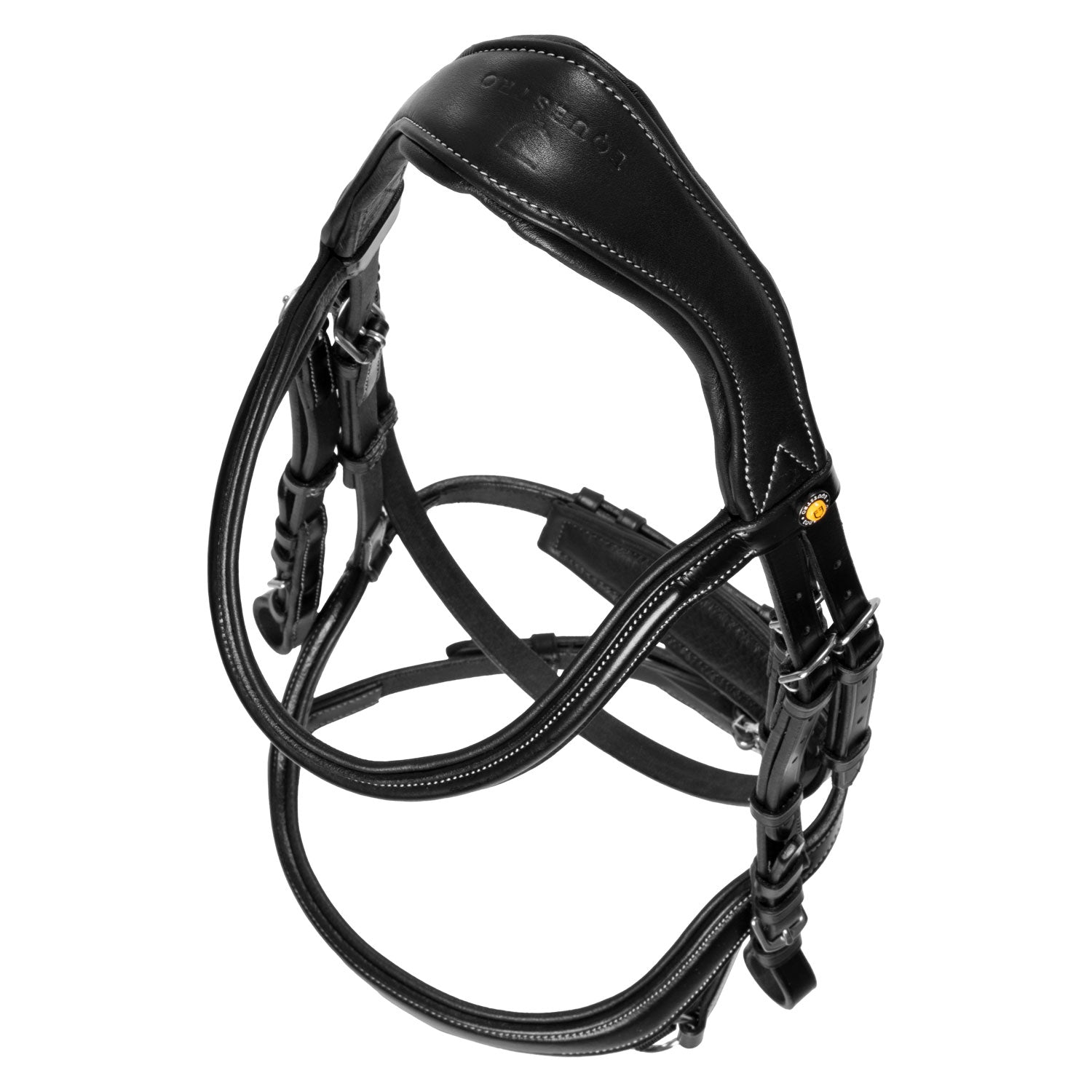 Equestro Testiera Anatomica con Cuciture a Contrasto