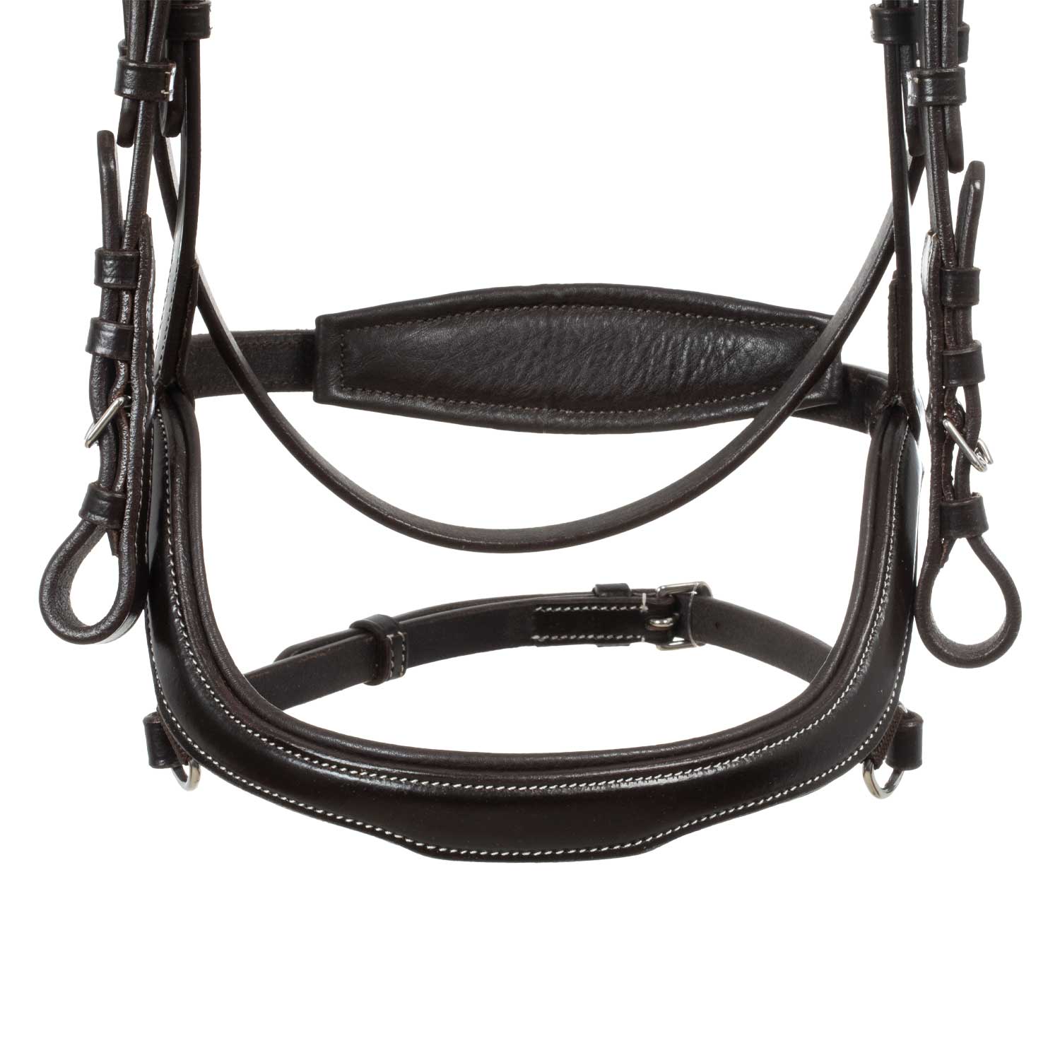 Equestro Testiera Anatomica con Cuciture a Contrasto