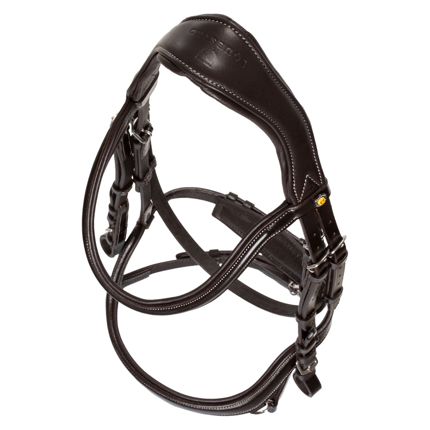 Equestro Testiera Anatomica con Cuciture a Contrasto