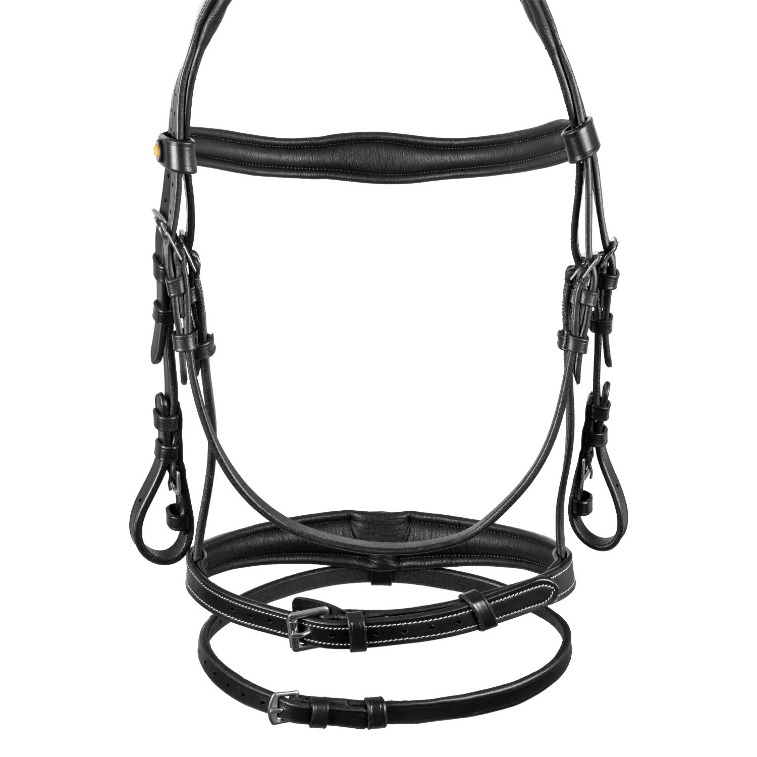 Equestro Testiera in Morbida Pelle Cucita
