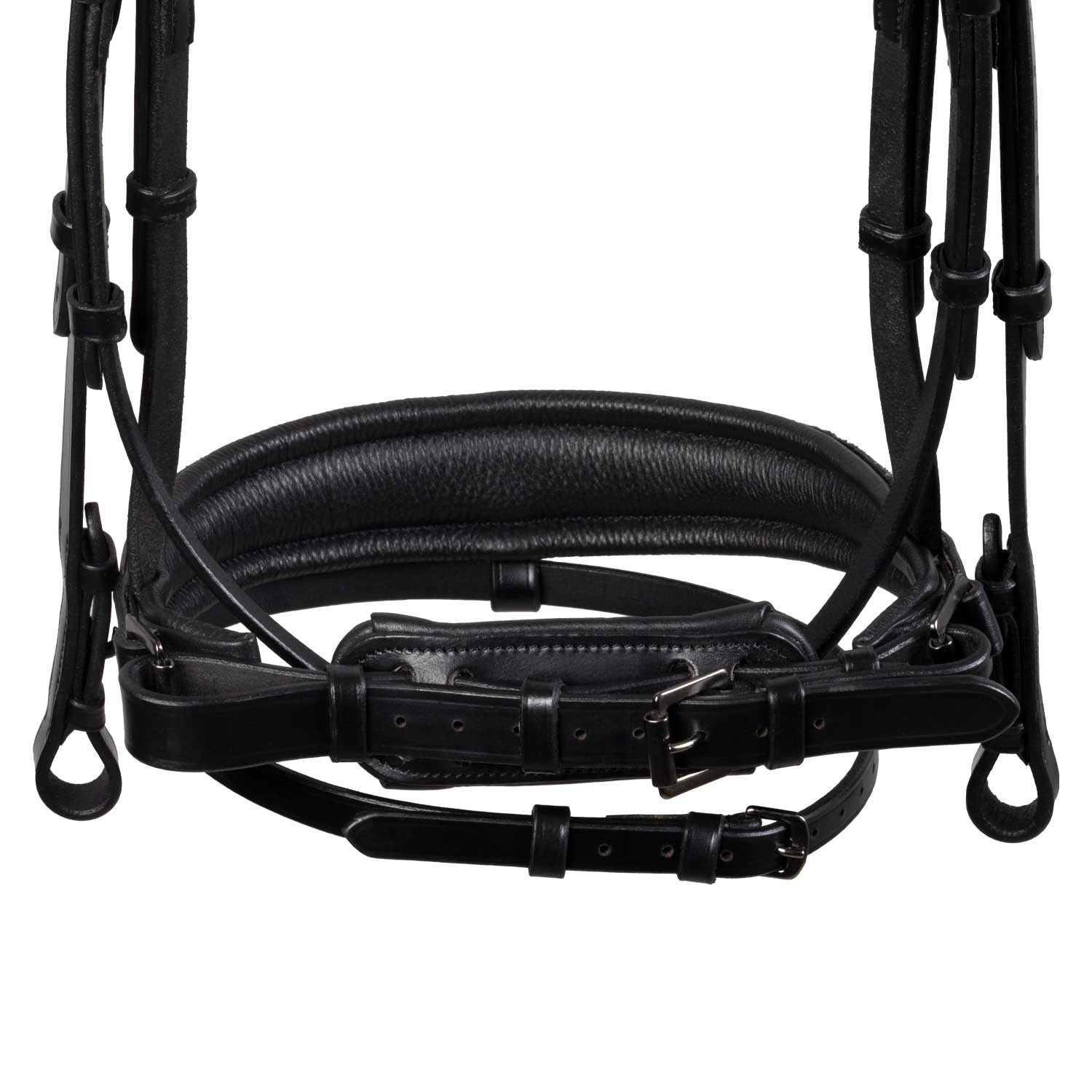 Equestro Testiera Dressage Anatomica in Pelle con Strass