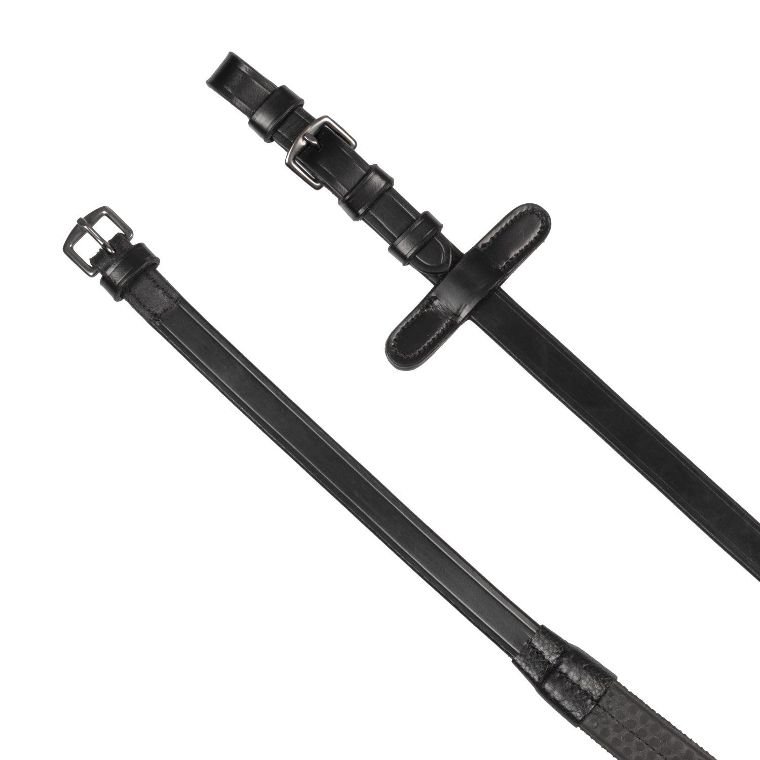 Equestro Testiera in Pelle con Clincher nero