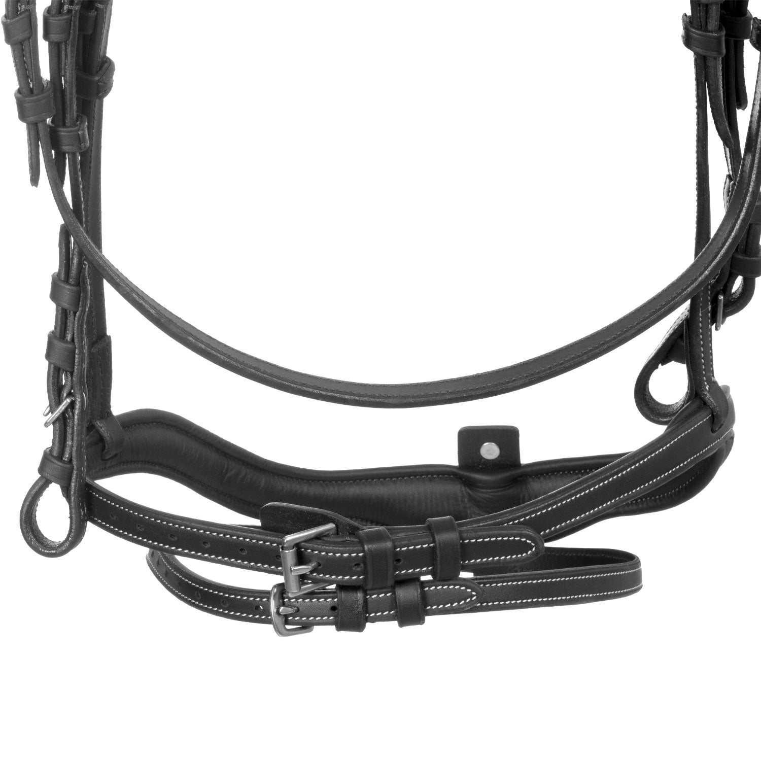 Equestro Testiera in Morbida Pelle Cucita