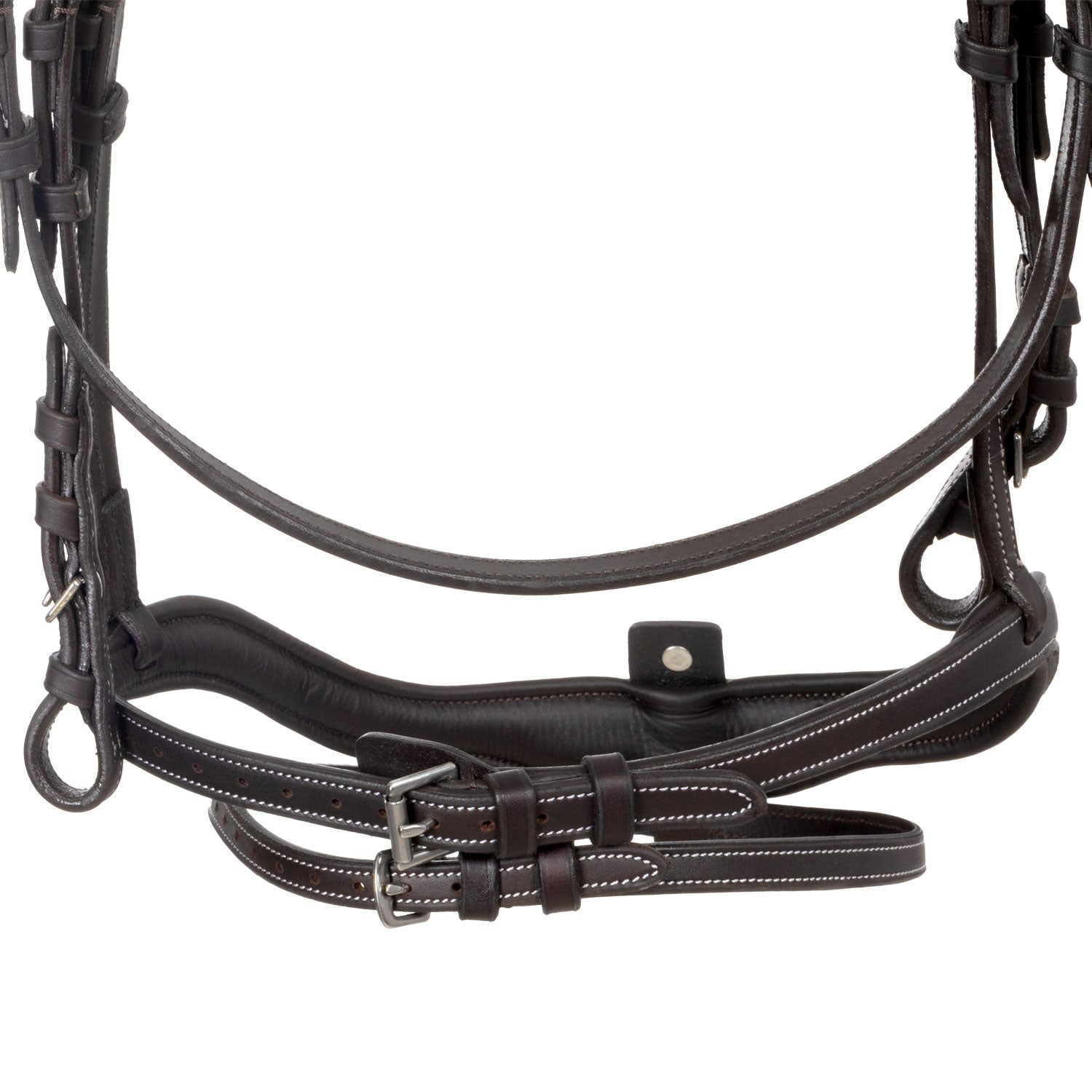 Equestro Testiera in Morbida Pelle Cucita