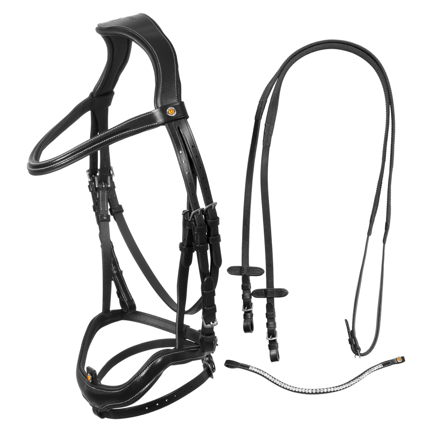 Equestro Testiera Anatomica con Nasalina Curva