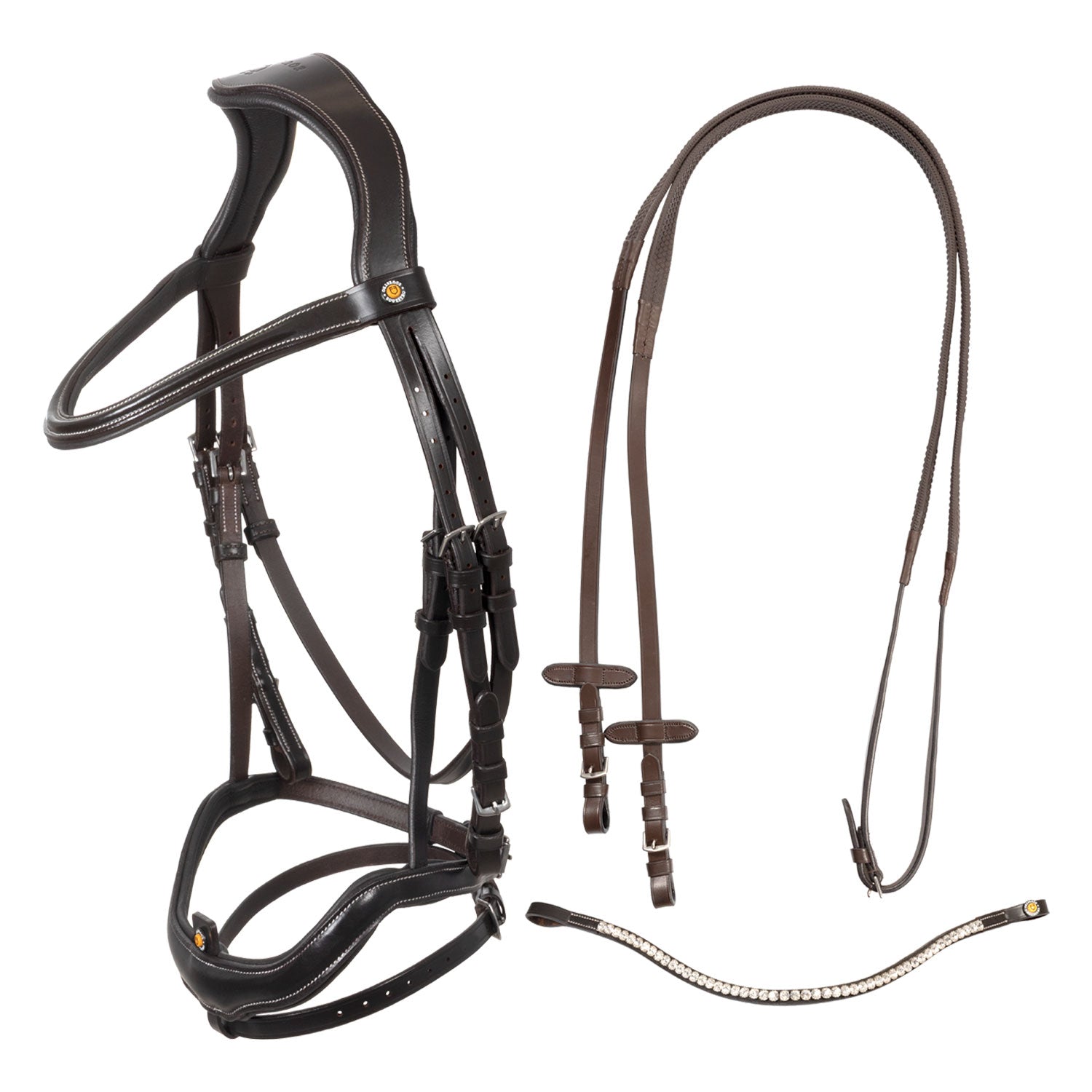 Equestro Testiera Anatomica con Nasalina Curva