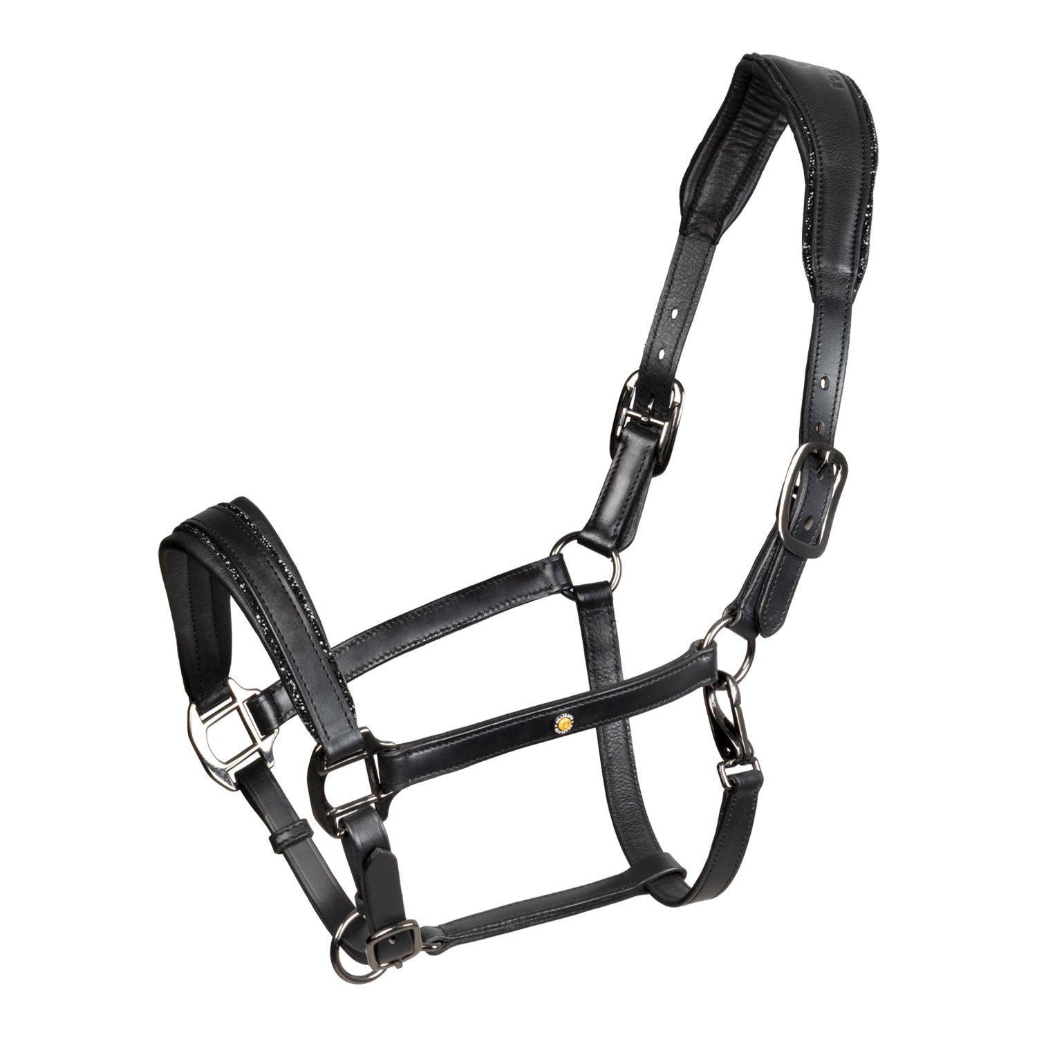 Equestro Cavezza in Cuoio con Piping Glitterato