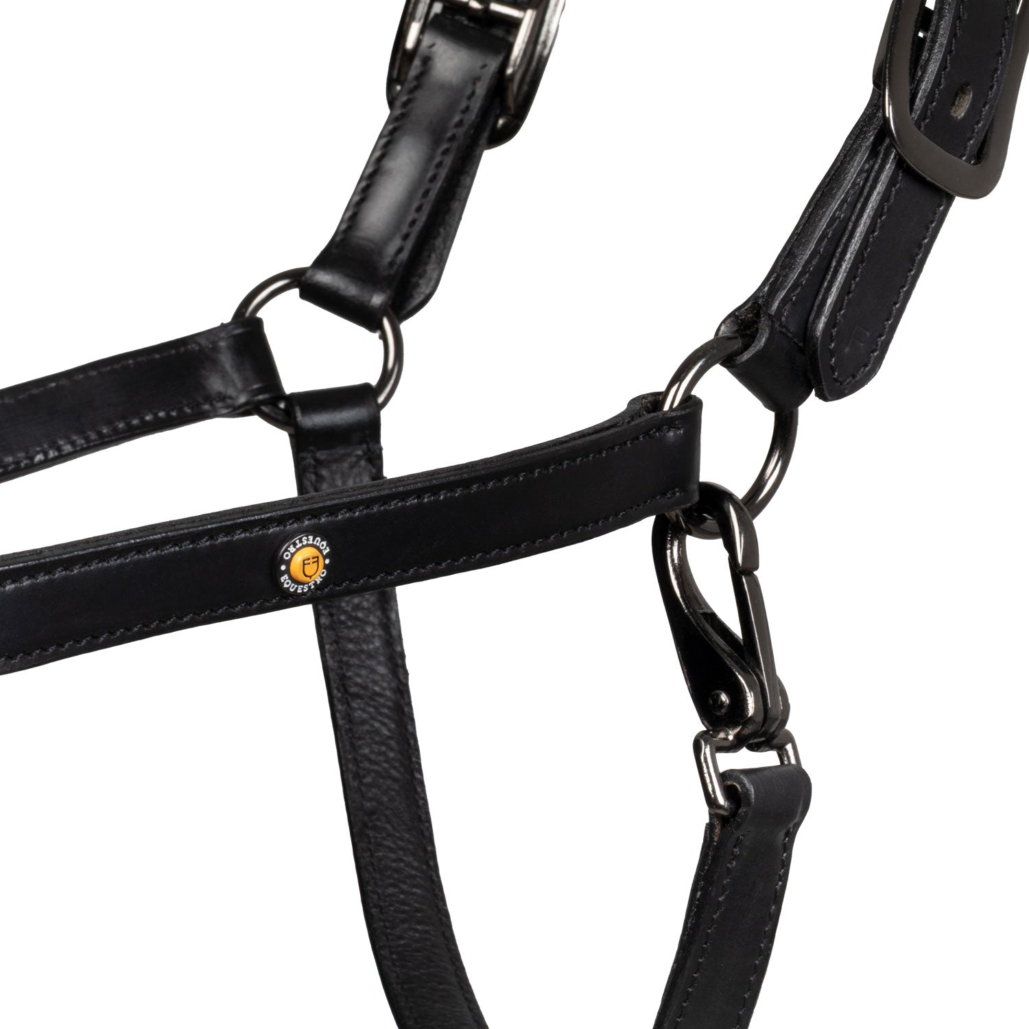 Equestro Cavezza in Cuoio con Piping Glitterato
