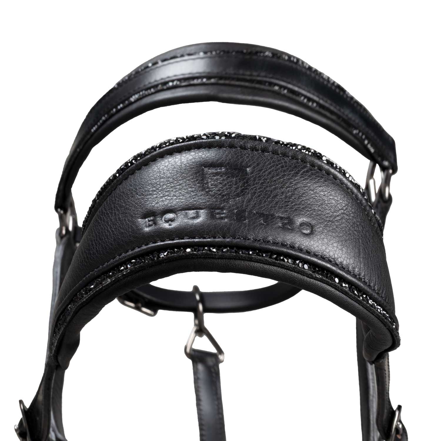 Equestro Cavezza in Cuoio con Piping Glitterato