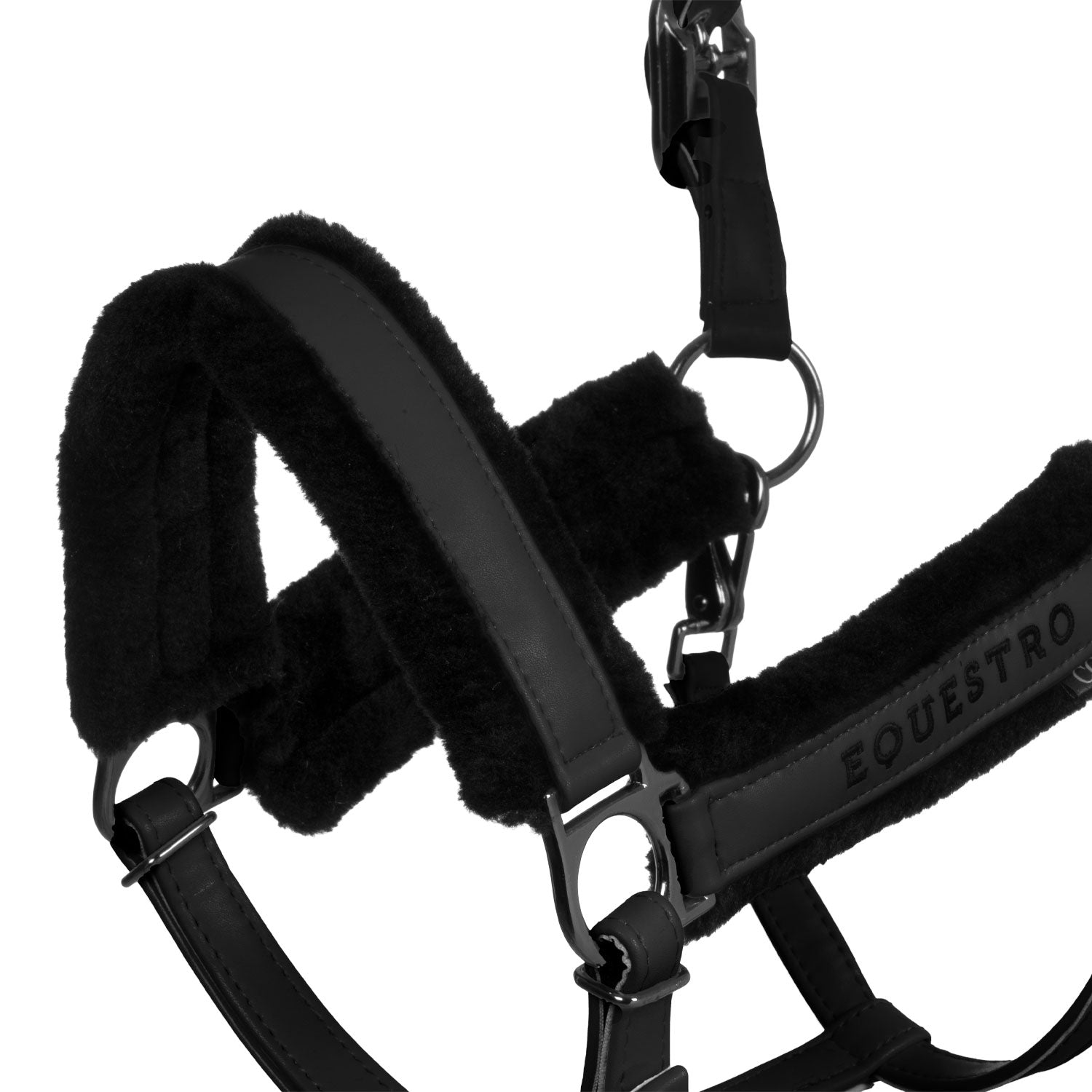 Equestro Cavezza in Polipropene con Imbottitura Montone Sintetico
