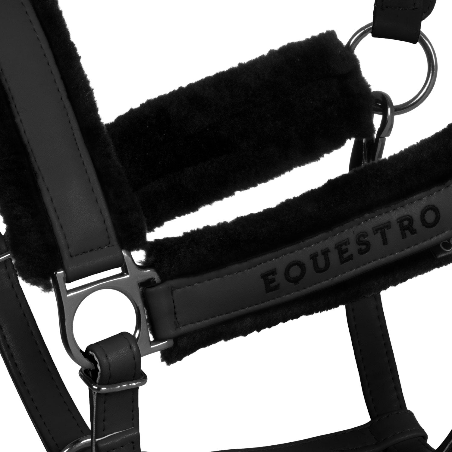 Equestro Cavezza in Polipropene con Imbottitura Montone Sintetico