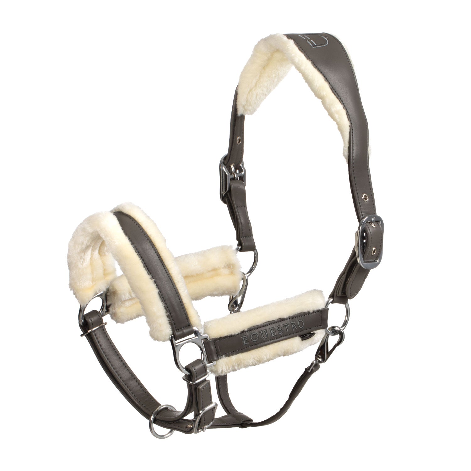 Equestro Cavezza in Polipropene con Imbottitura Montone Sintetico