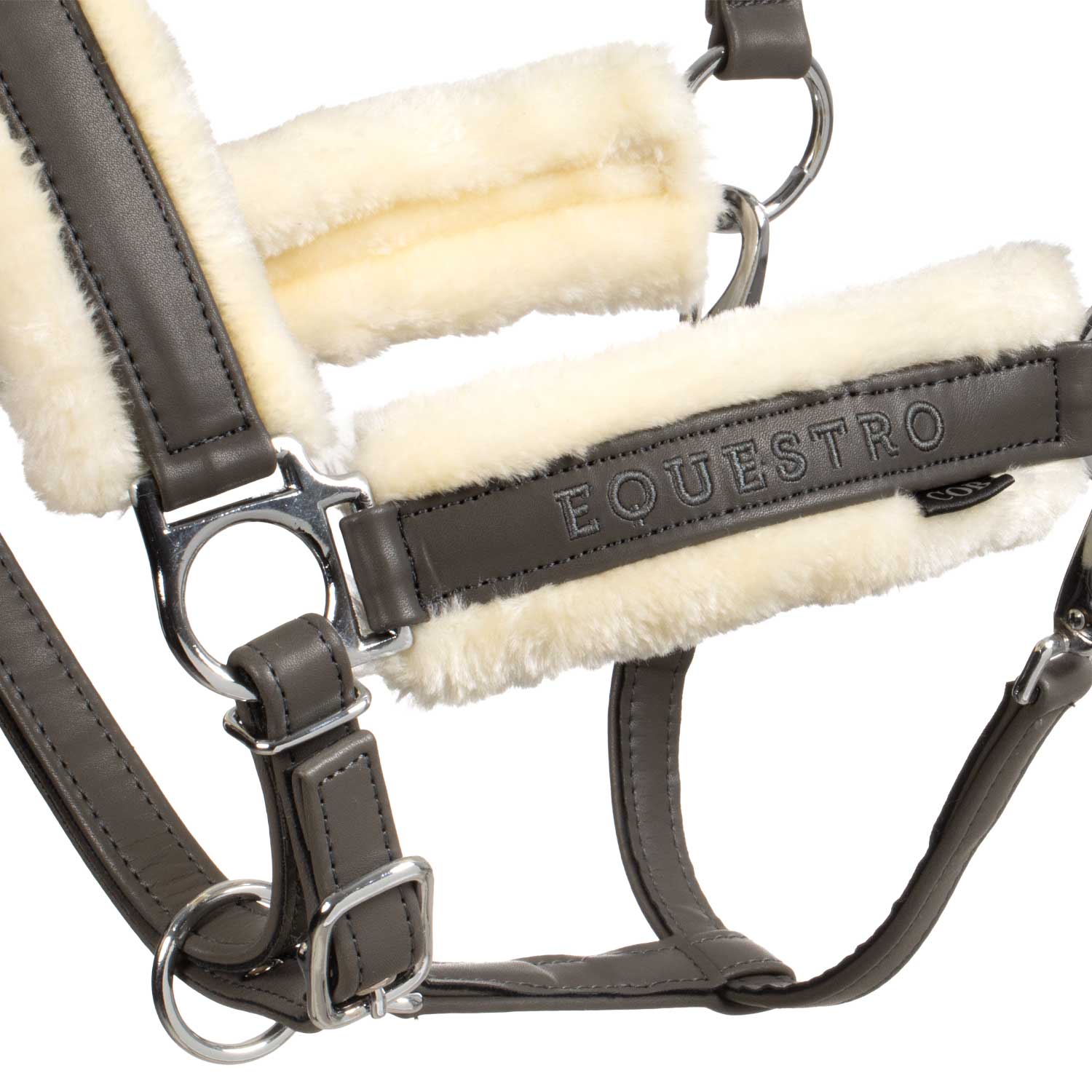 Equestro Cavezza in Polipropene con Imbottitura Montone Sintetico